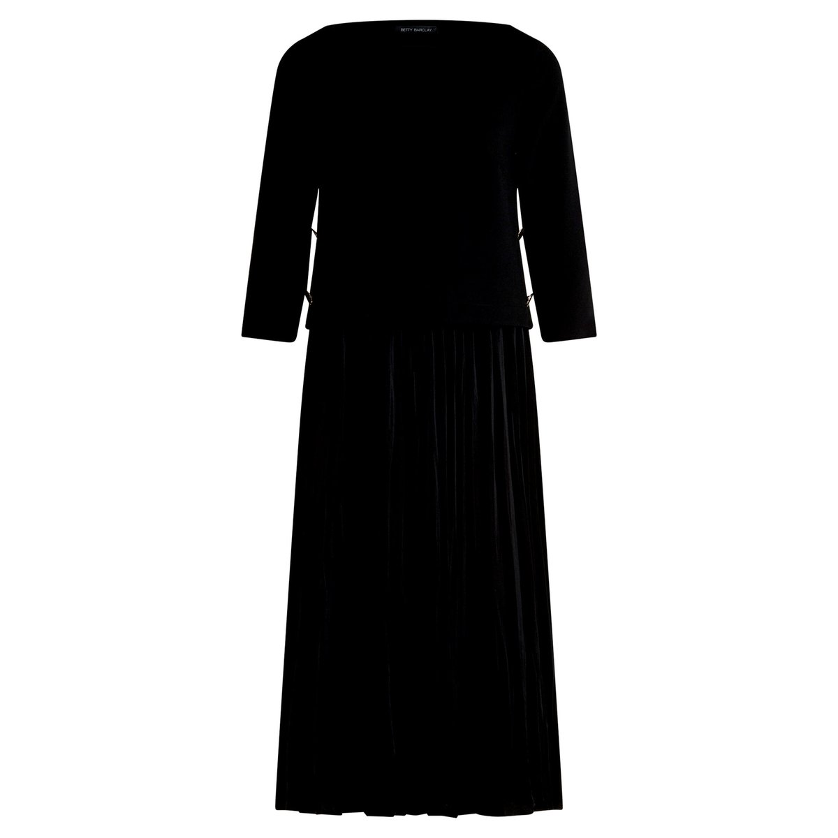 Robe en jersey à plis noir, BETTY BARCLAY