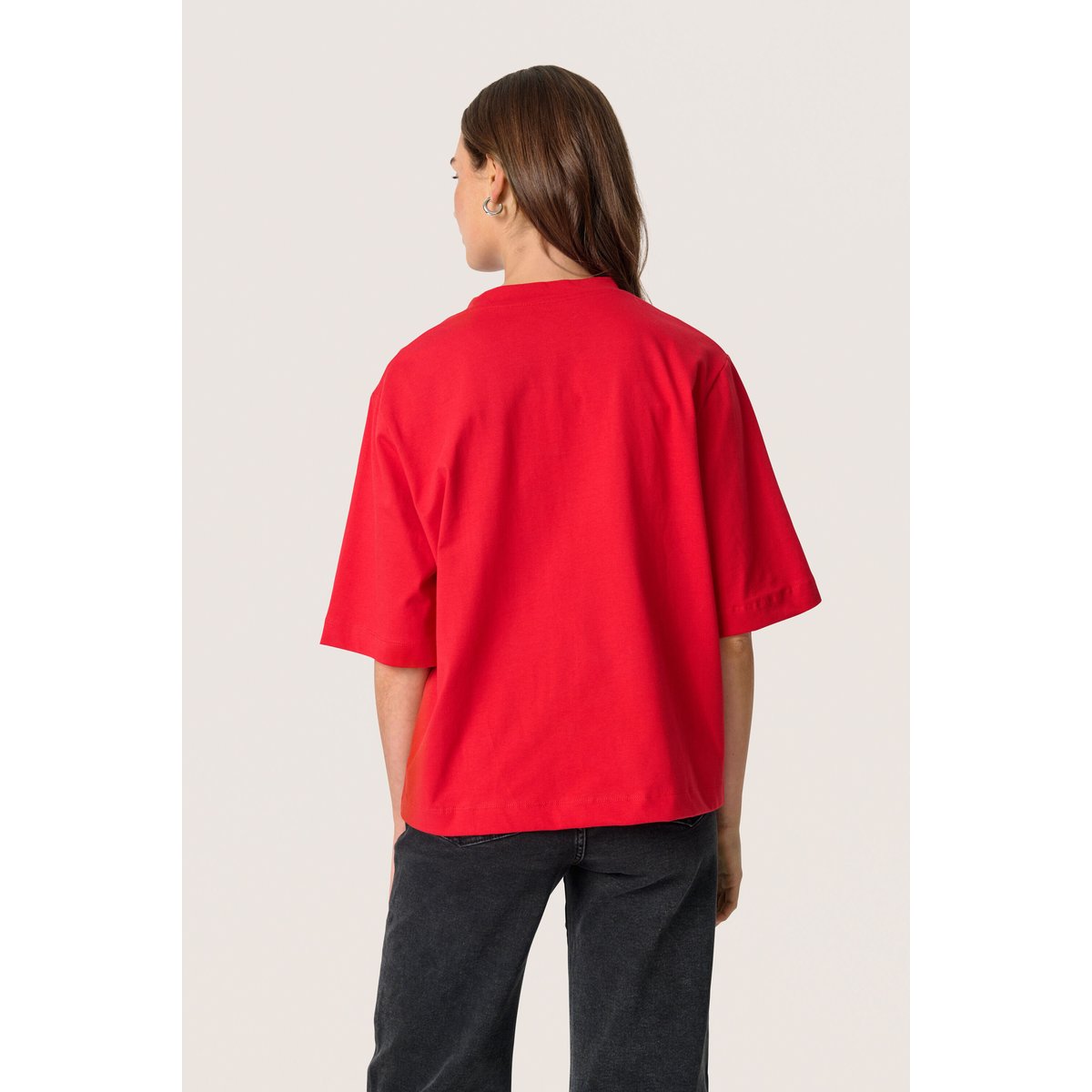 T-shirt rouge salsa, SOAKED IN LUXURY