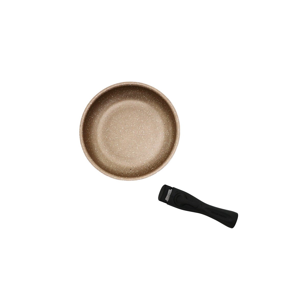 Set de 3 poêles avec poignée crème, ARTHUR MARTIN