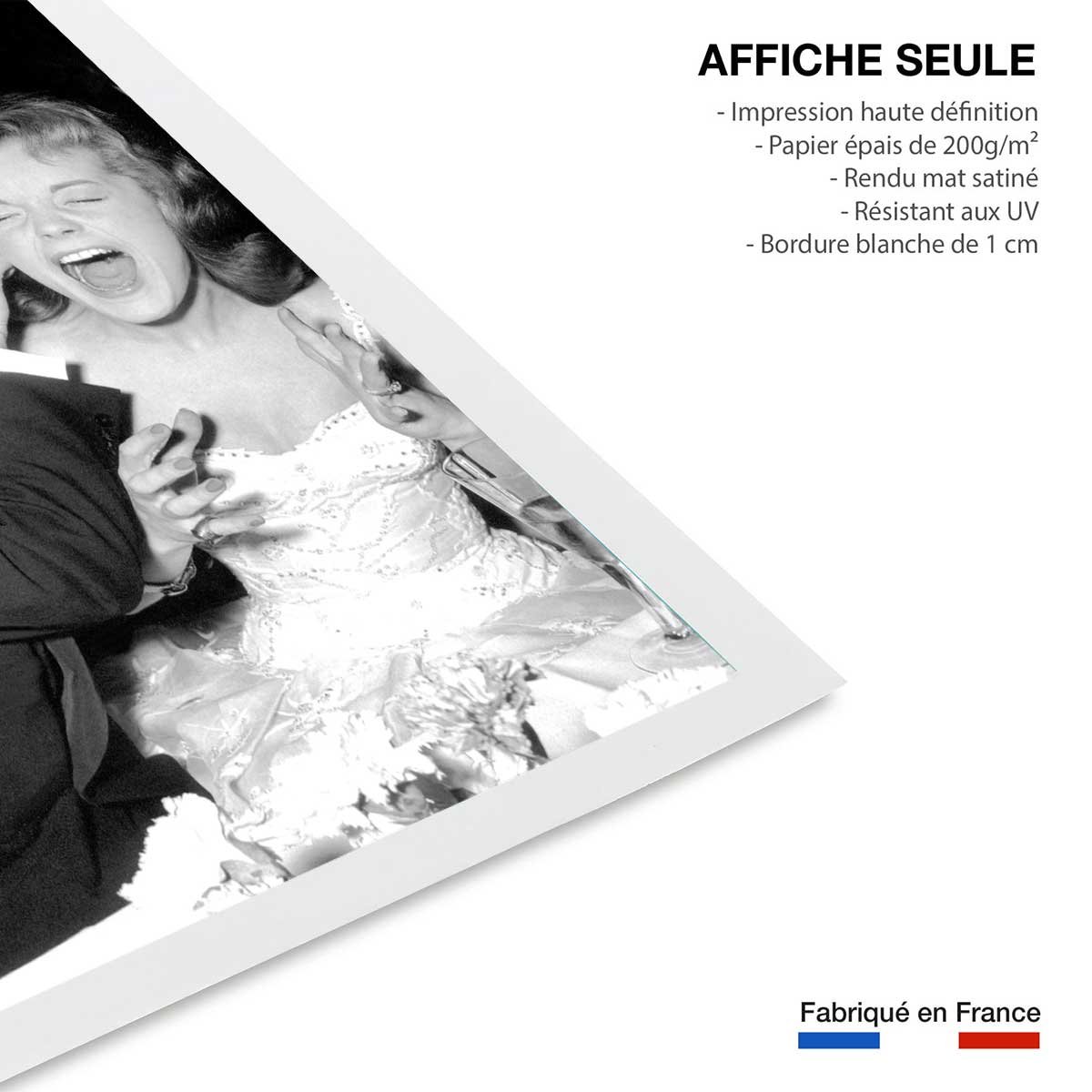 Affiche célébrité Romy Schneider affiche seule, HEXOA