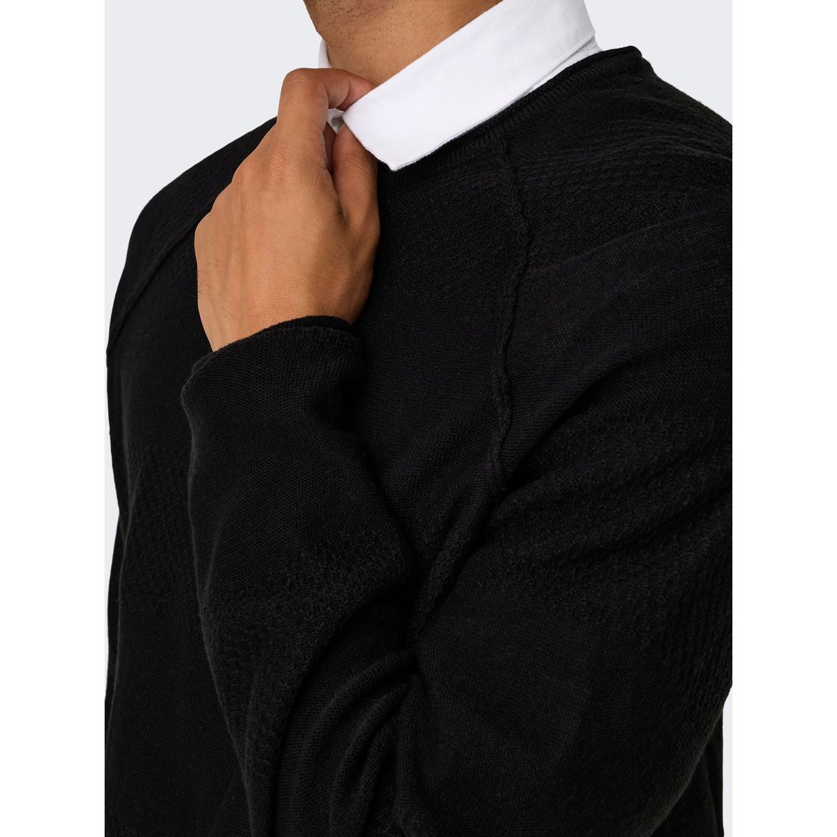 Pull En Maille black 1, ONLY & SONS