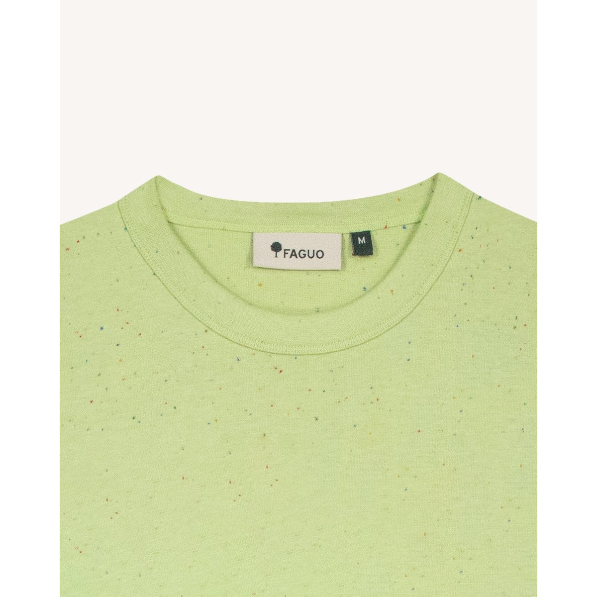 T-shirt en maille vert anis, FAGUO