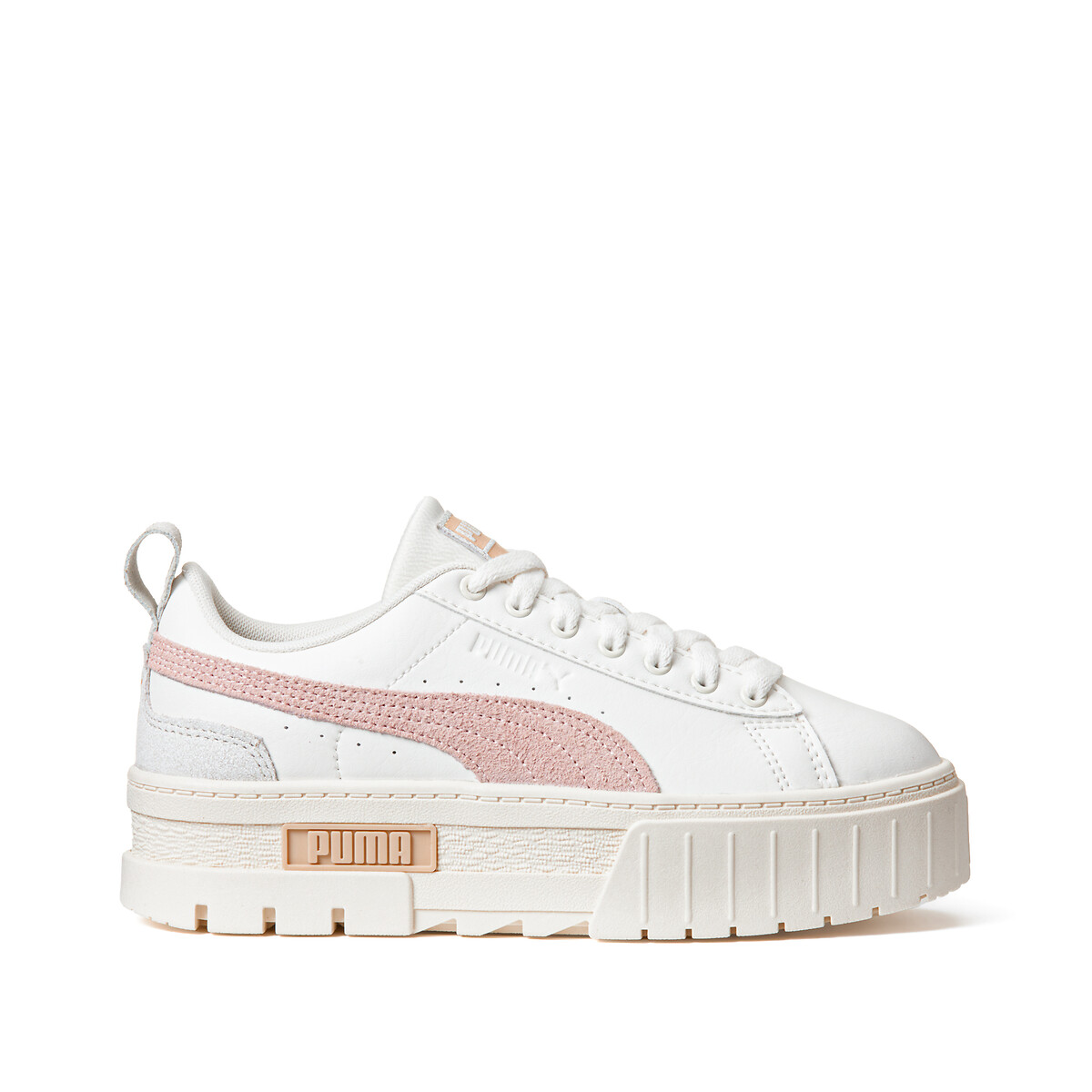 Baskets cuir Mayze blanc, PUMA