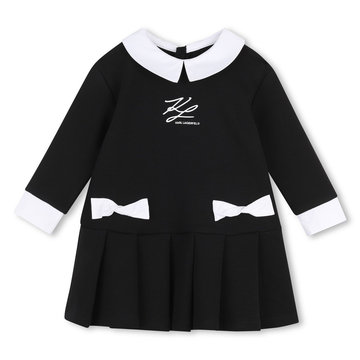 Robe manches longues black, KARL LAGERFELD KIDS