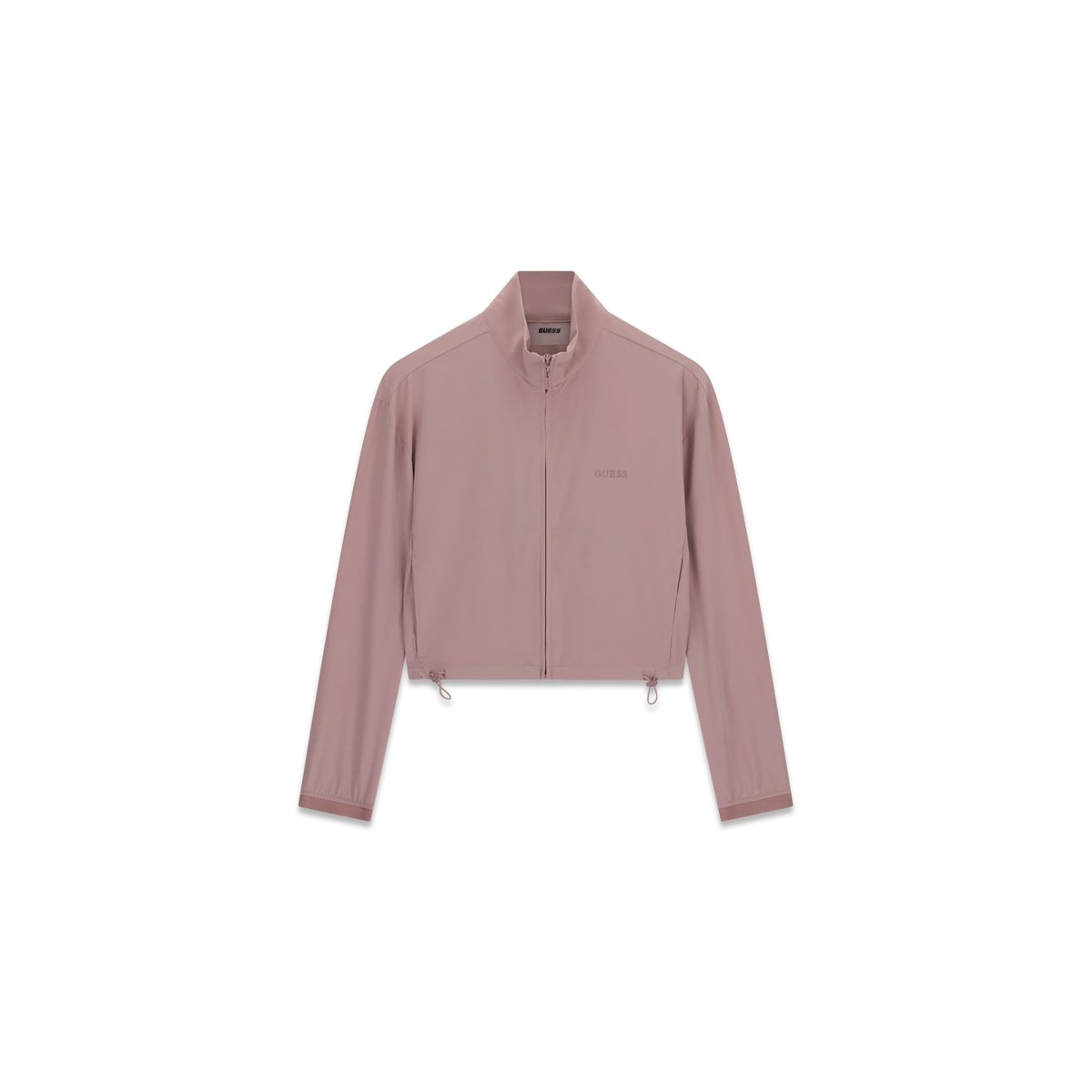 Sweatshirt À Col Montant rose poudré, GUESS