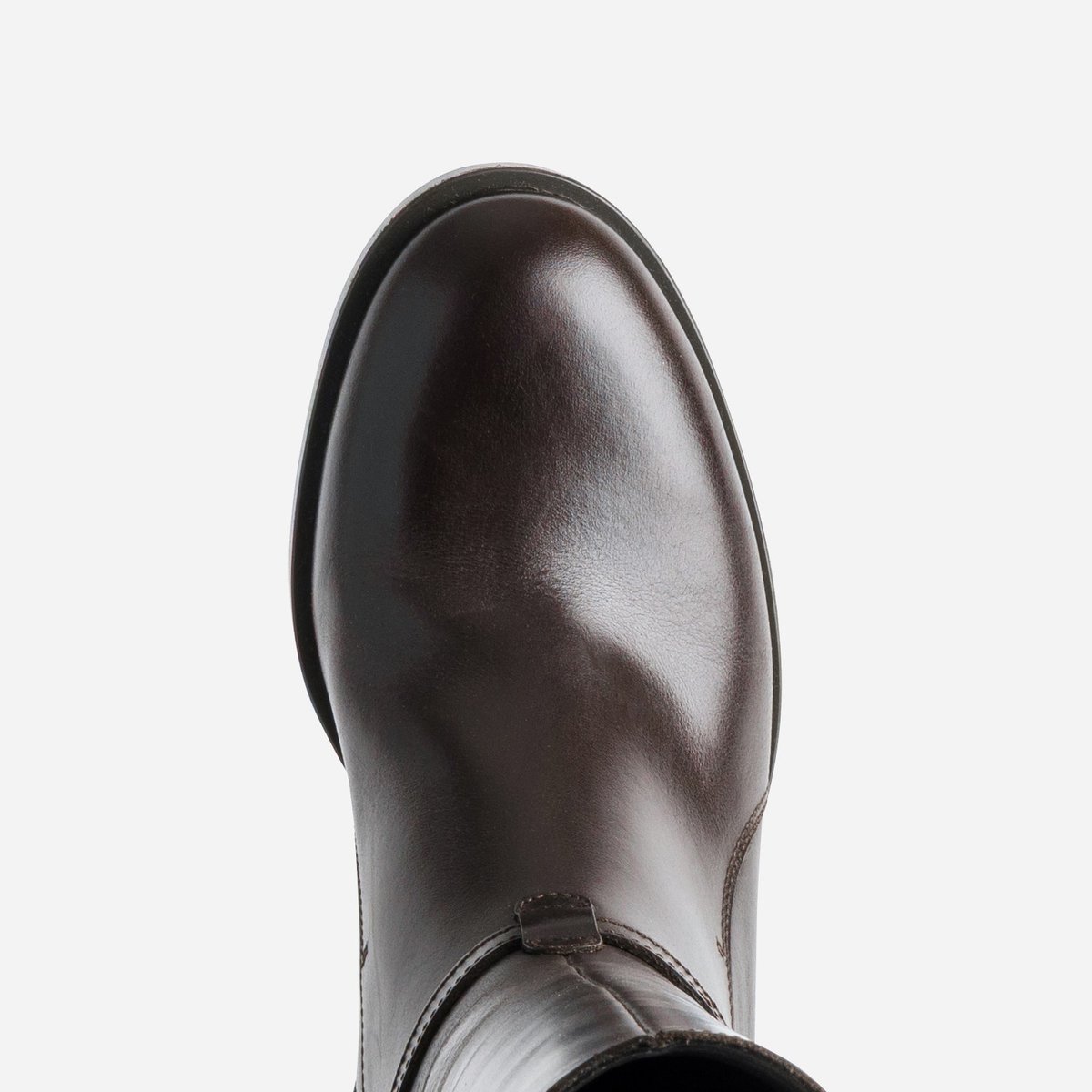 Botte Plate en cuir CLOTILDE chocolat, ERAM