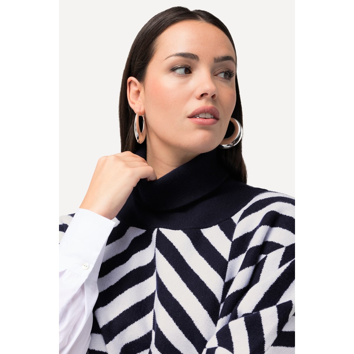 Cape en maille marine, ULLA POPKEN