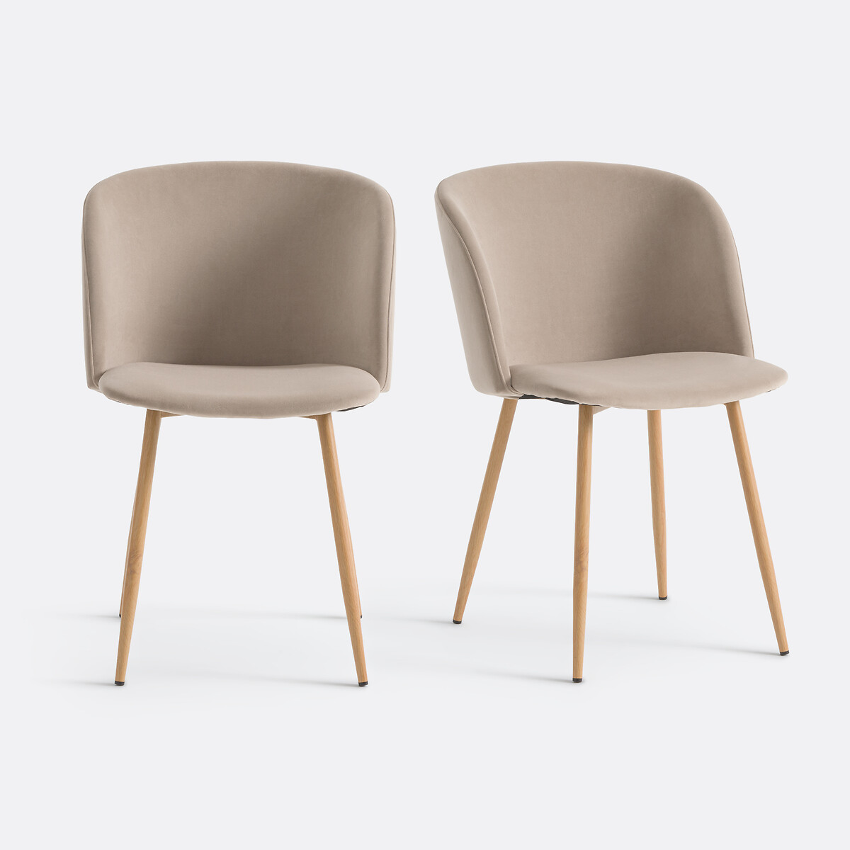 Lote de 2 sillas de mesa Lavergne beige              , LA REDOUTE INTERIEURS