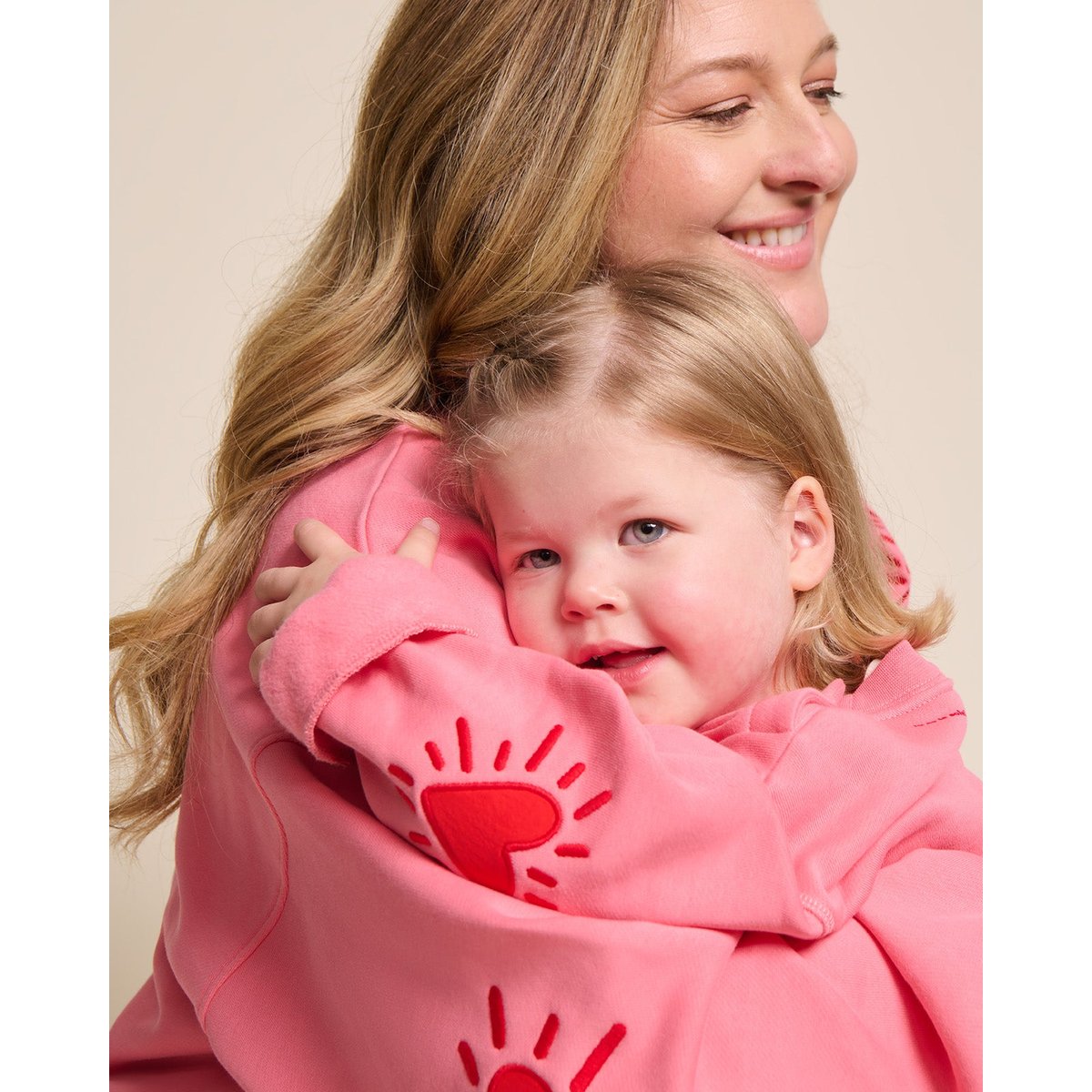 Sweat avec coudières en coton bio, CŒUR SOLAIRE rose - rose, EMOI EMOI