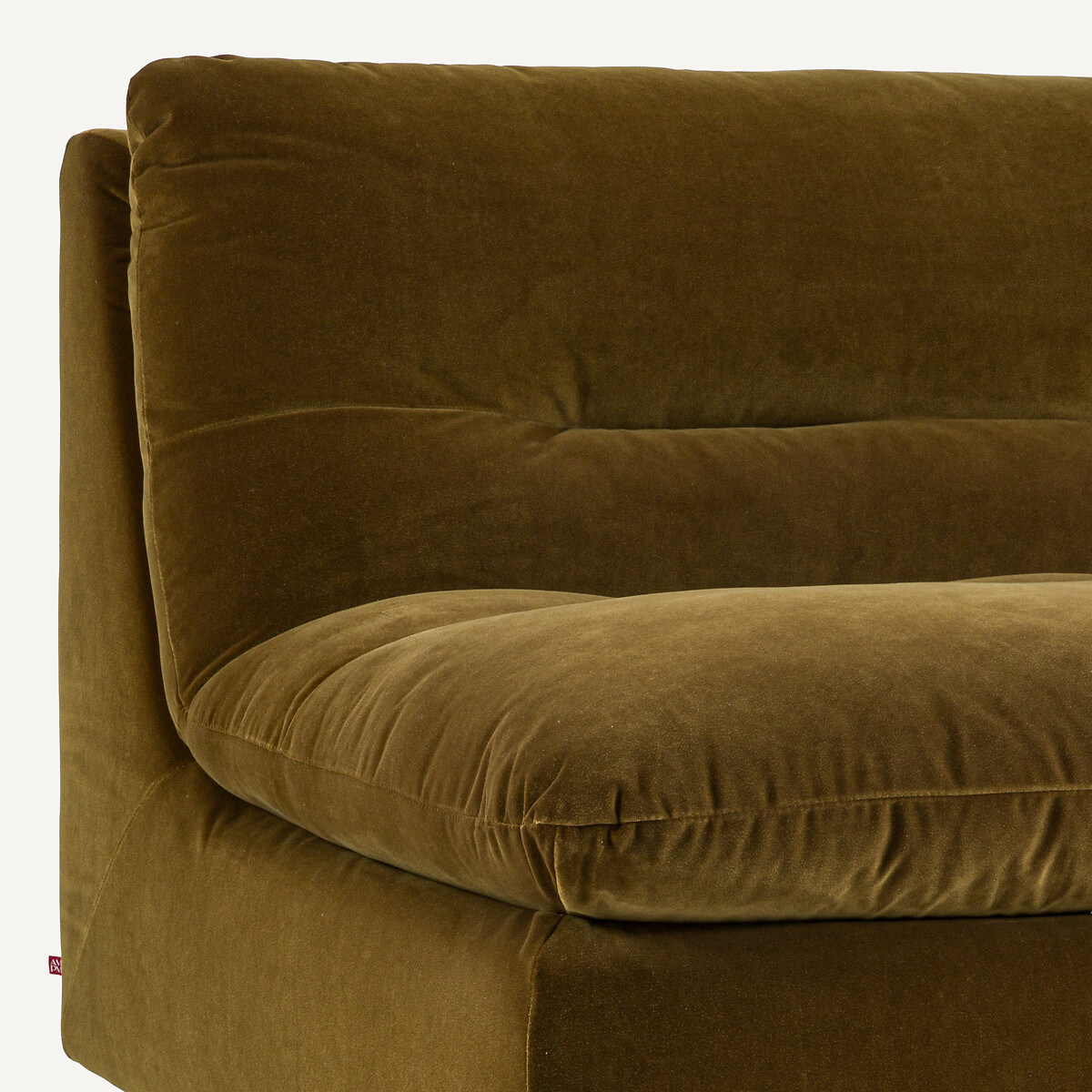 Canapé 3 places modulable en velours, GIULIANO bronze, AM.PM