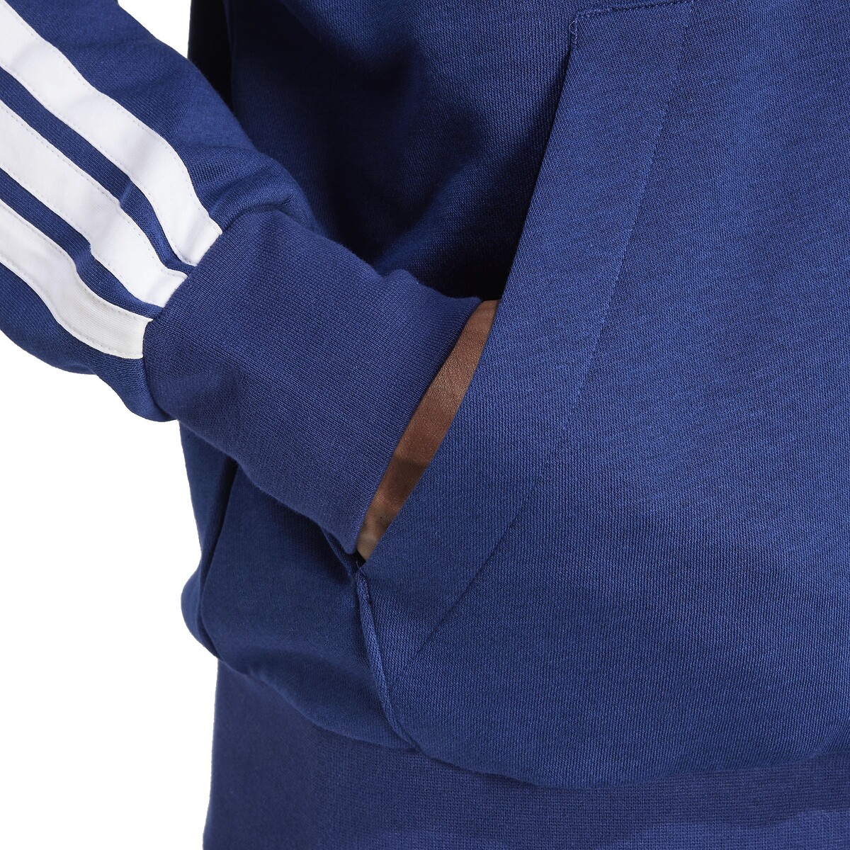 Sweat zippé à capuche Essentiel 3 bandes bleu, ADIDAS SPORTSWEAR