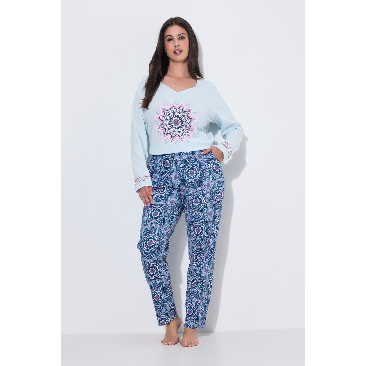 Pyjama mandala de flocon de neige bleu mer de glace, ULLA POPKEN