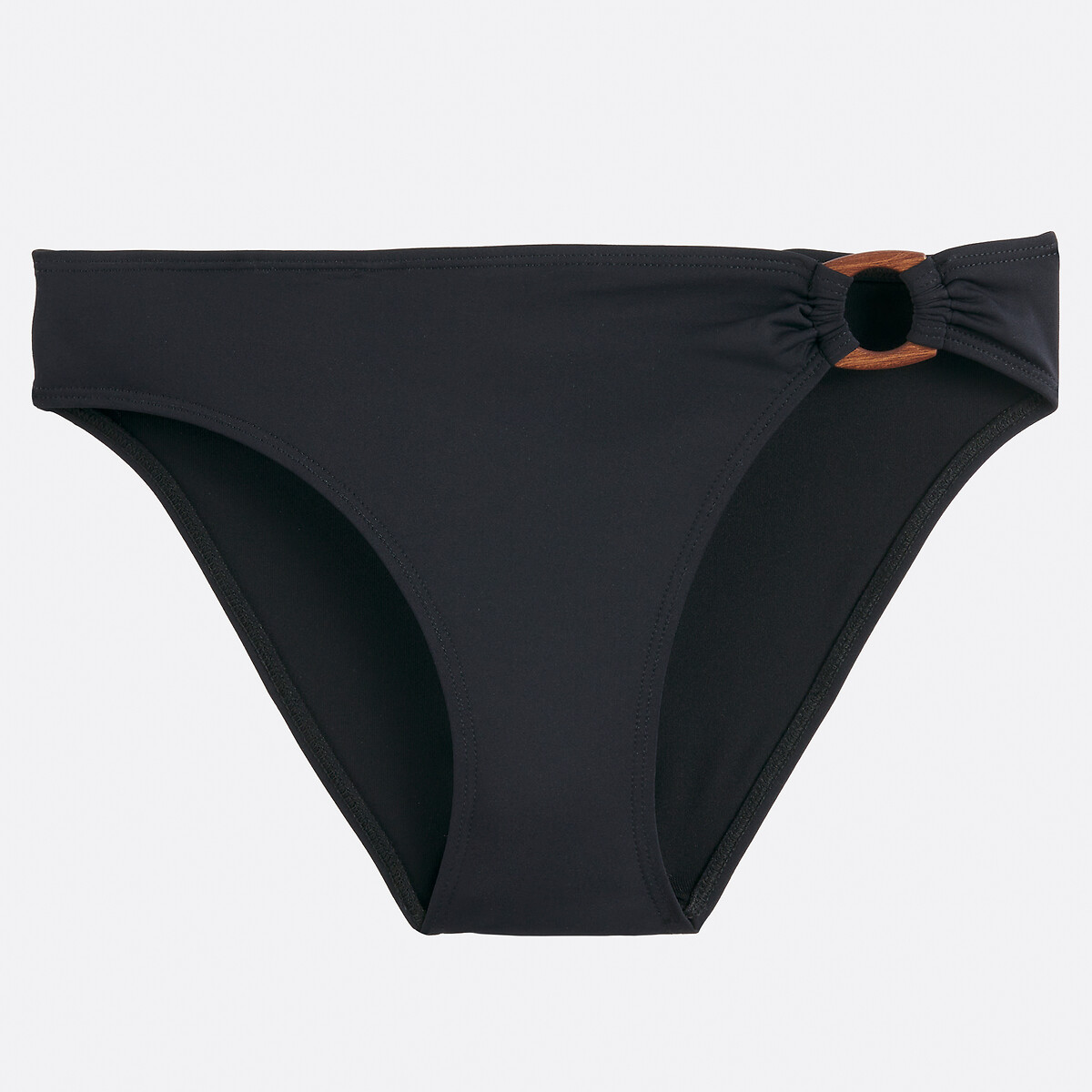 Bikinibroekje, slipje met ring zwart, LA REDOUTE COLLECTIONS