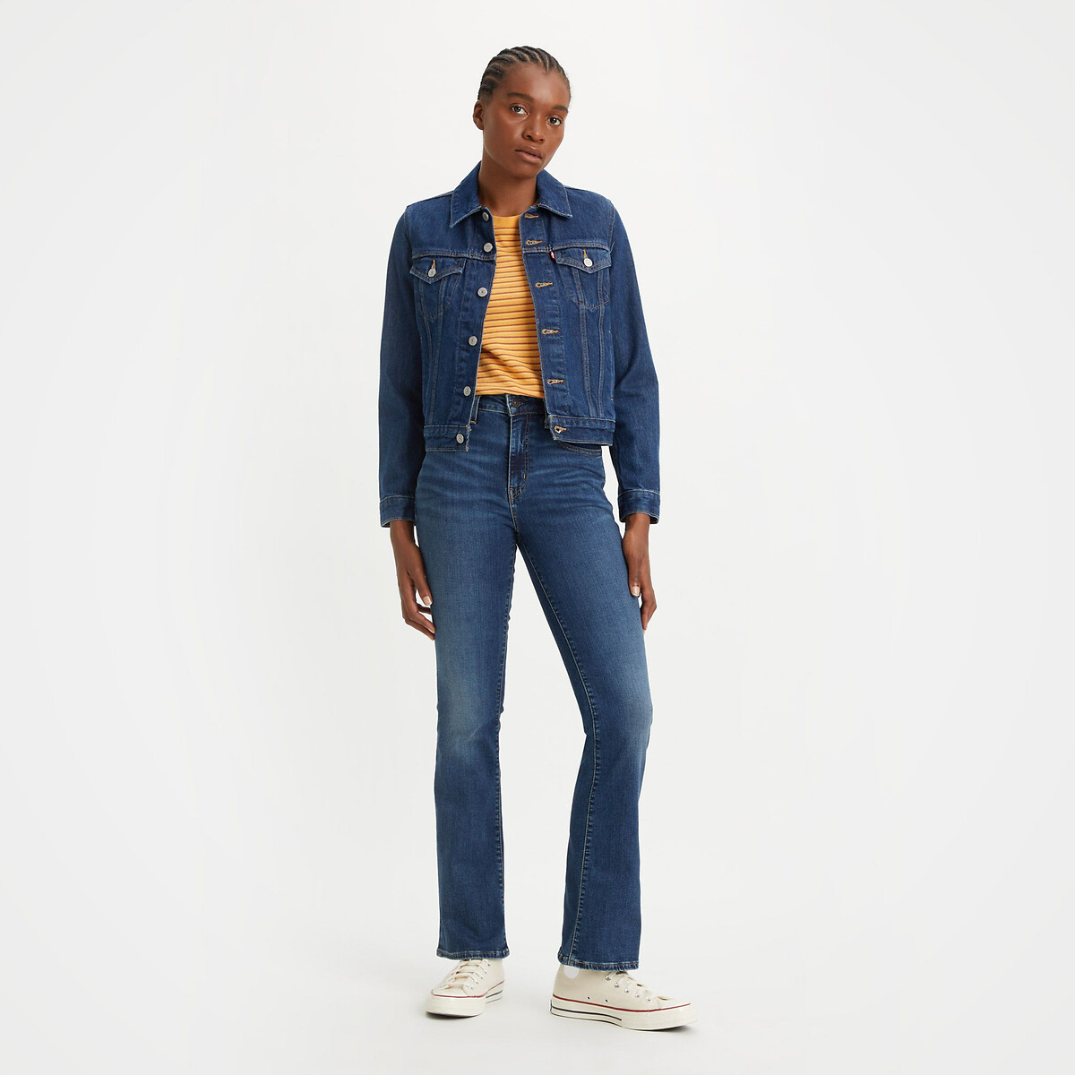 Jeans 725 Bootcut vita alta blue wave dark, LEVI'S