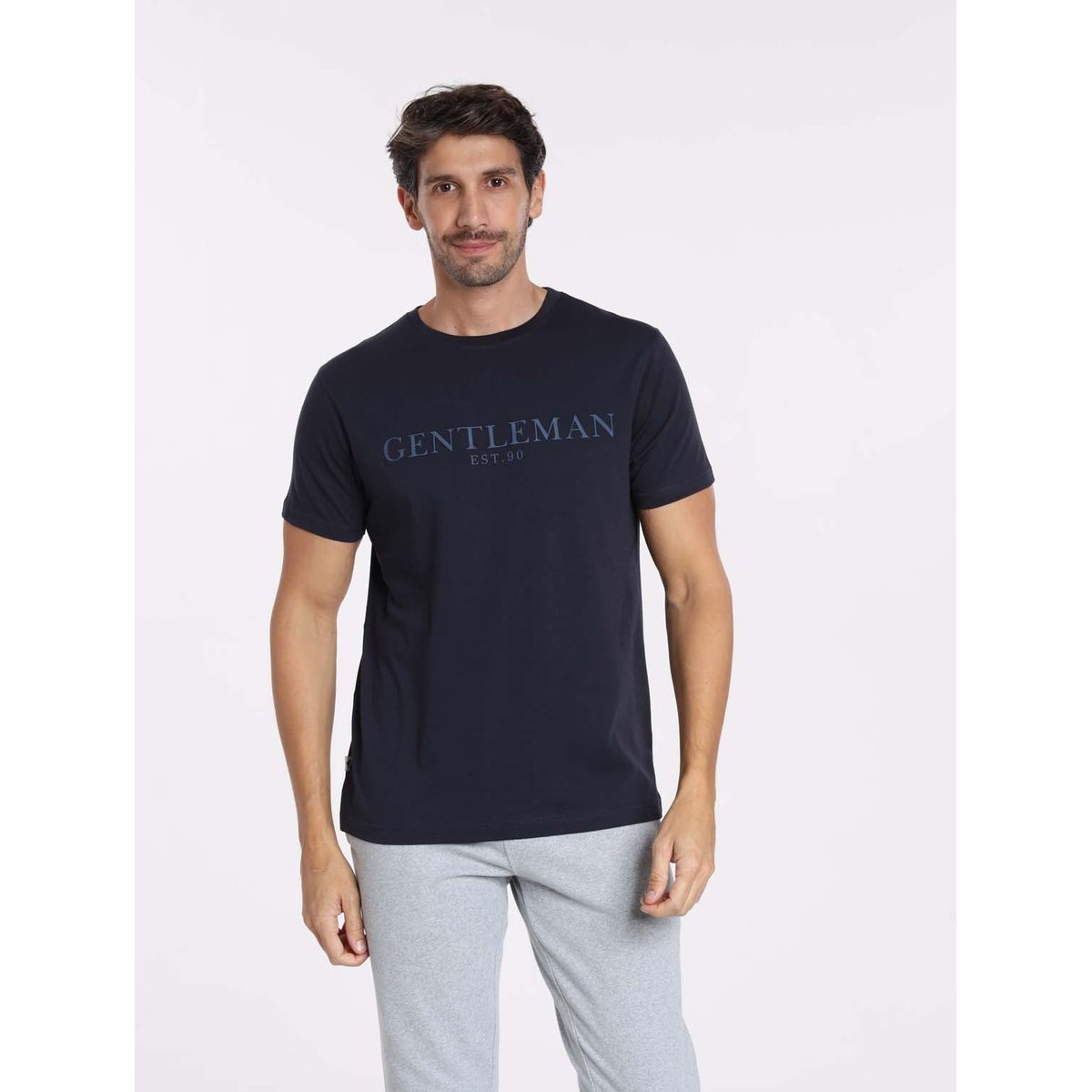 T-Shirt manches courtes coton TUCSON marine, GENTLEMAN FARMER