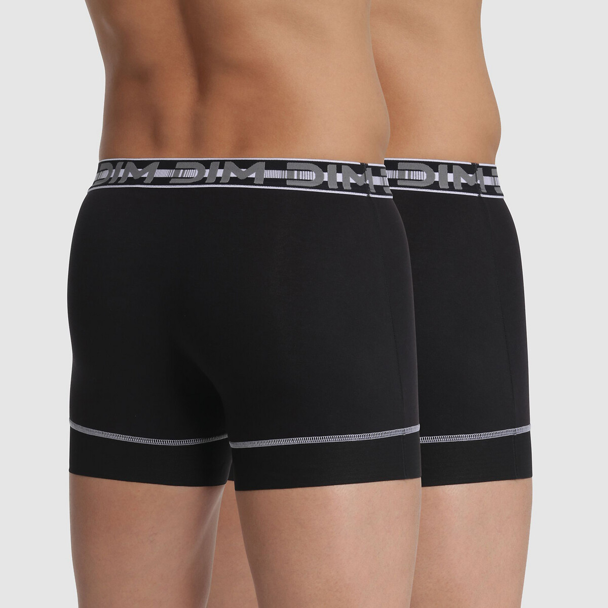 Confezione da 2 boxer 3D Flex Stay&Fit nero + nero , DIM