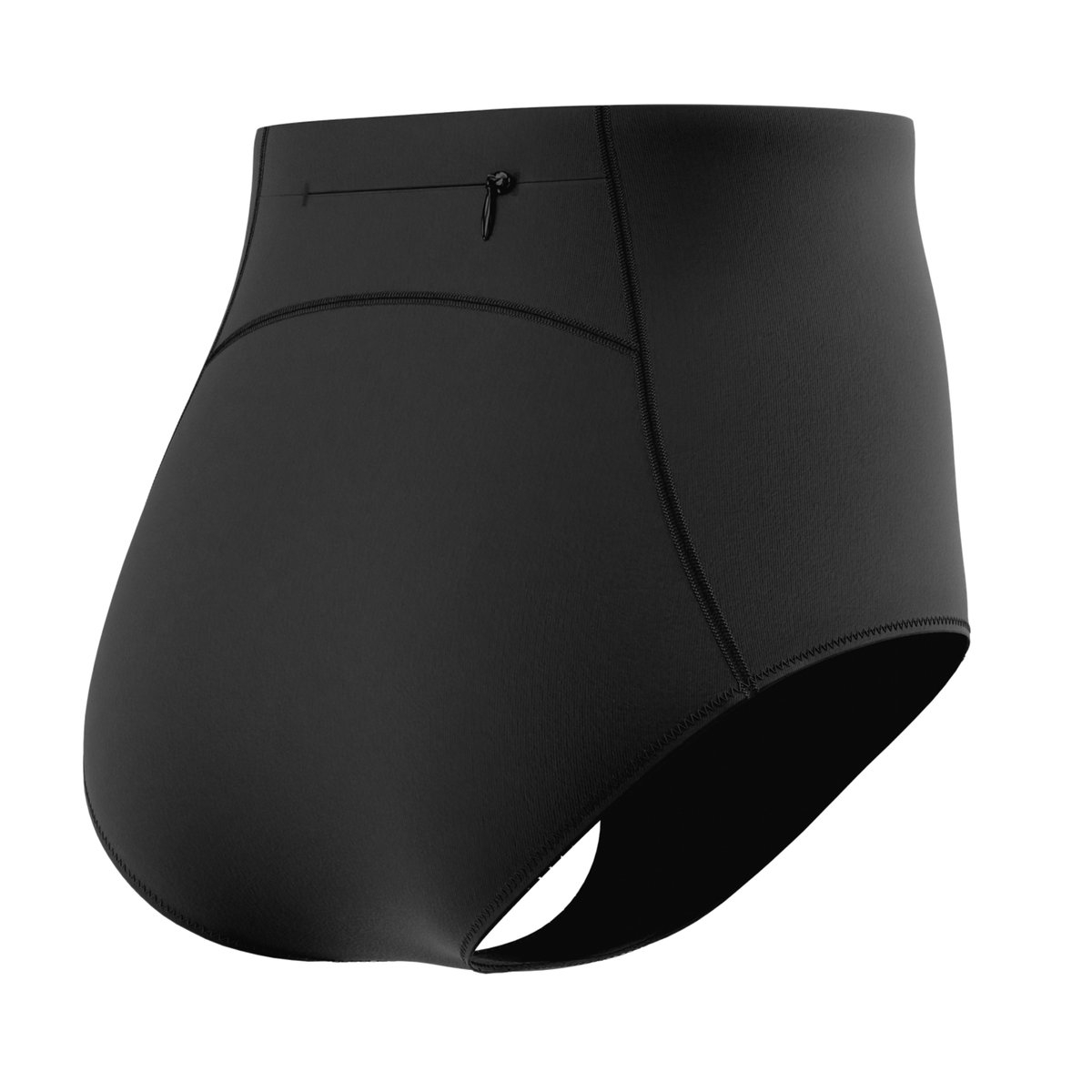 Bas de maillot de bain uni à taille élastiquée coupe boyleg OCEAN FLEX noir, SPEEDO