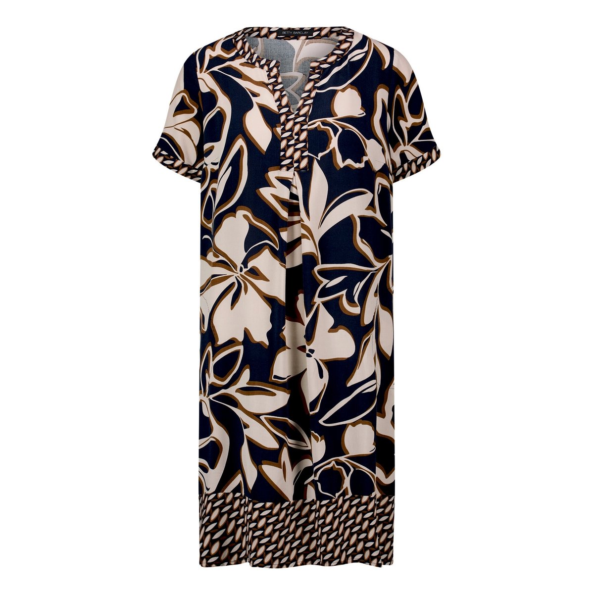 Robe tunique manches courtes dark blue/brown, BETTY BARCLAY
