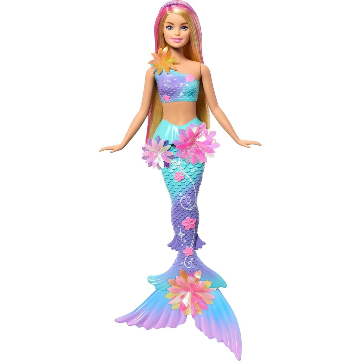 Poupée Barbie sirène - Fleur Magique multicolore, MATTEL
