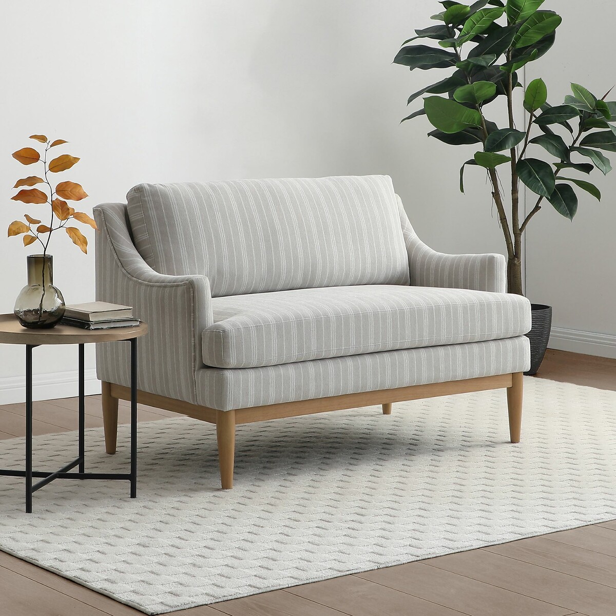Bexley Chenille 2 Seater Accent Sofa natural, SO'HOME