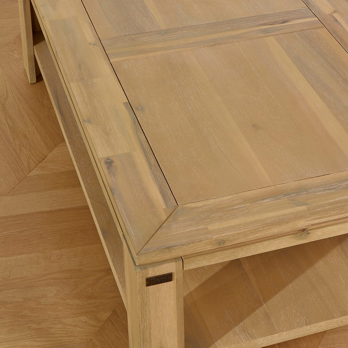 Table basse rectangulaire en acacia ENZO beige, ROBIN DES BOIS