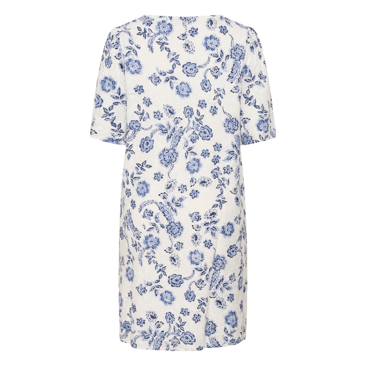 Robe blanc chalk midnight flower, KAFFE CURVE