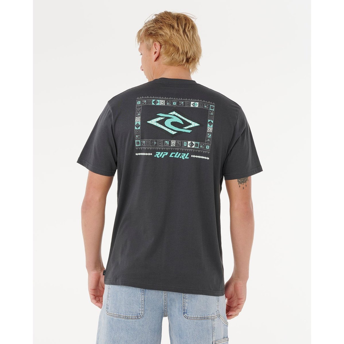 T-shirt à manches courtes LEGACY noir délavé, RIP CURL