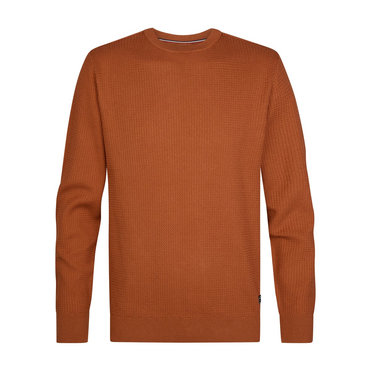 Pull col rond en coton mélangé steelbend orange copper orange, PETROL INDUSTRIES