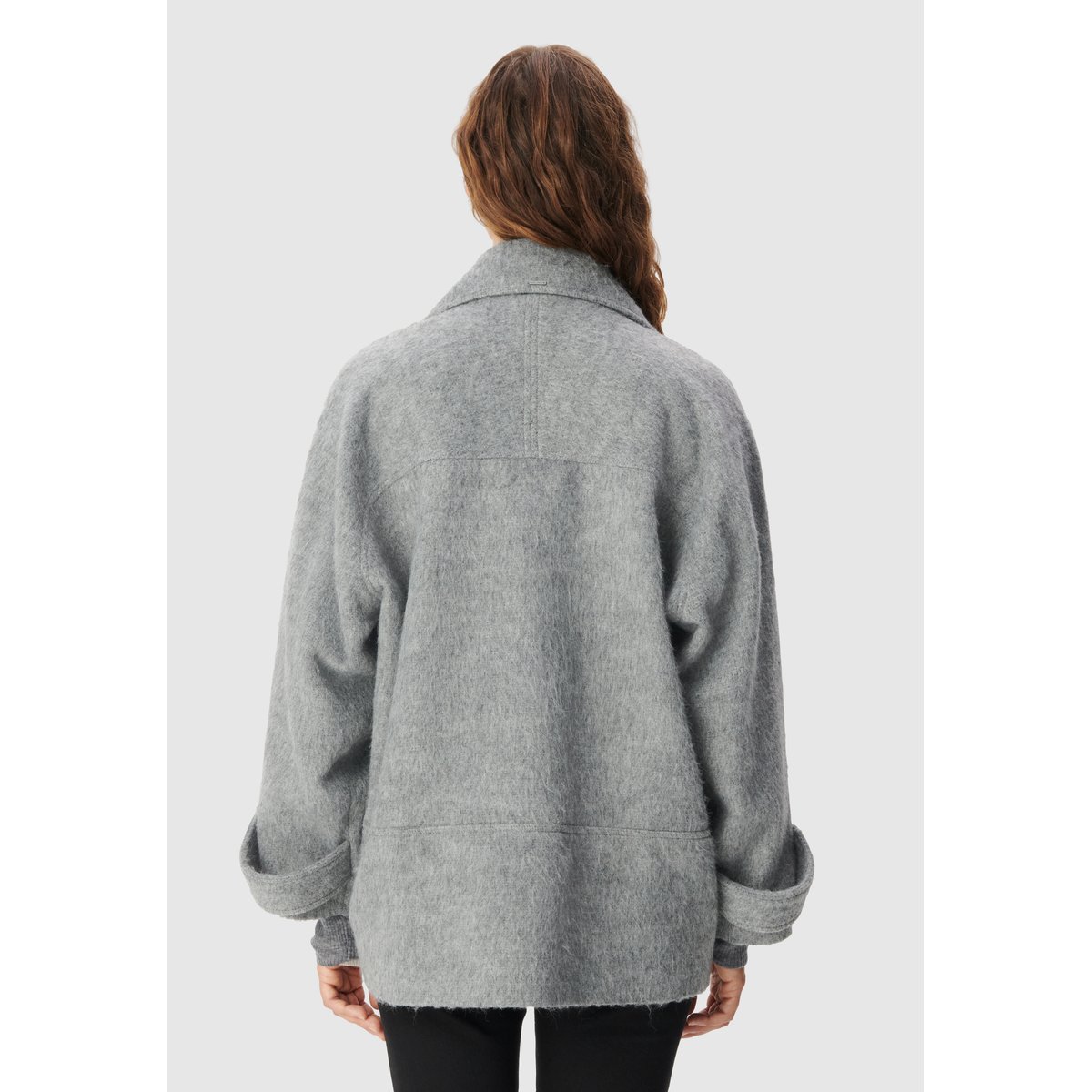 Caban court lainage gris, IKKS