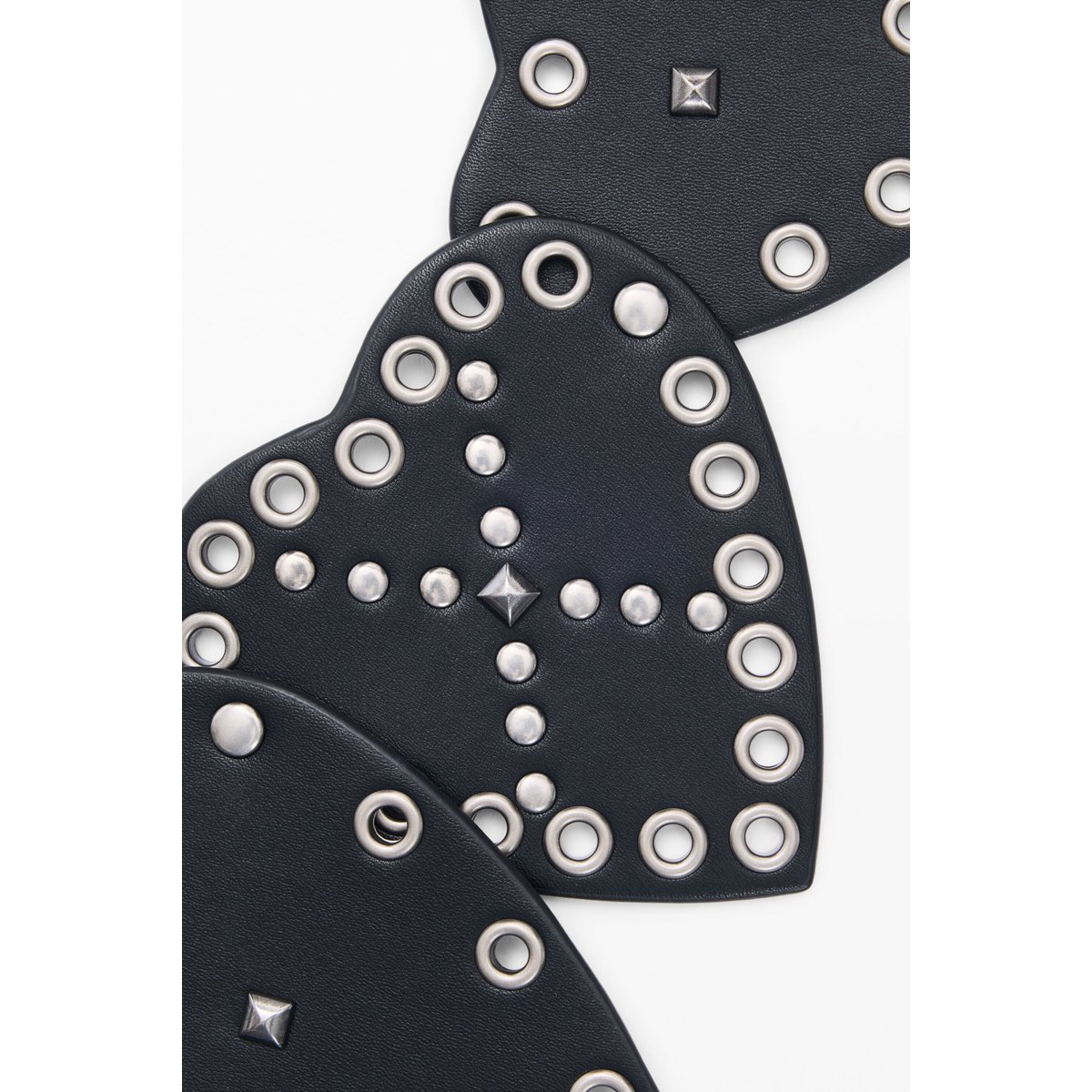Ceinture cloutée à cœurs noir, DESIGUAL