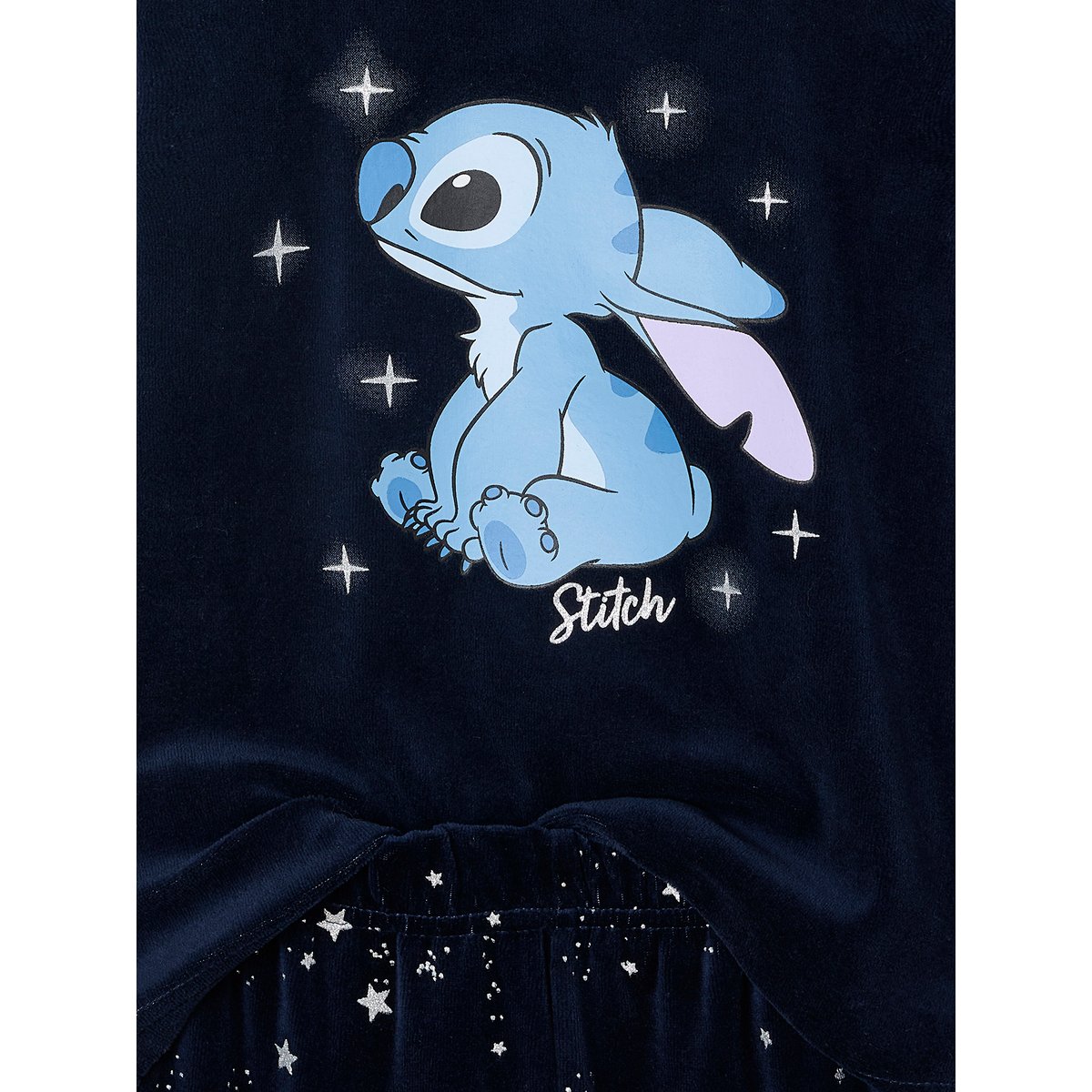Pyjama Disney Lilo et Stitch en velours marine, VERTBAUDET