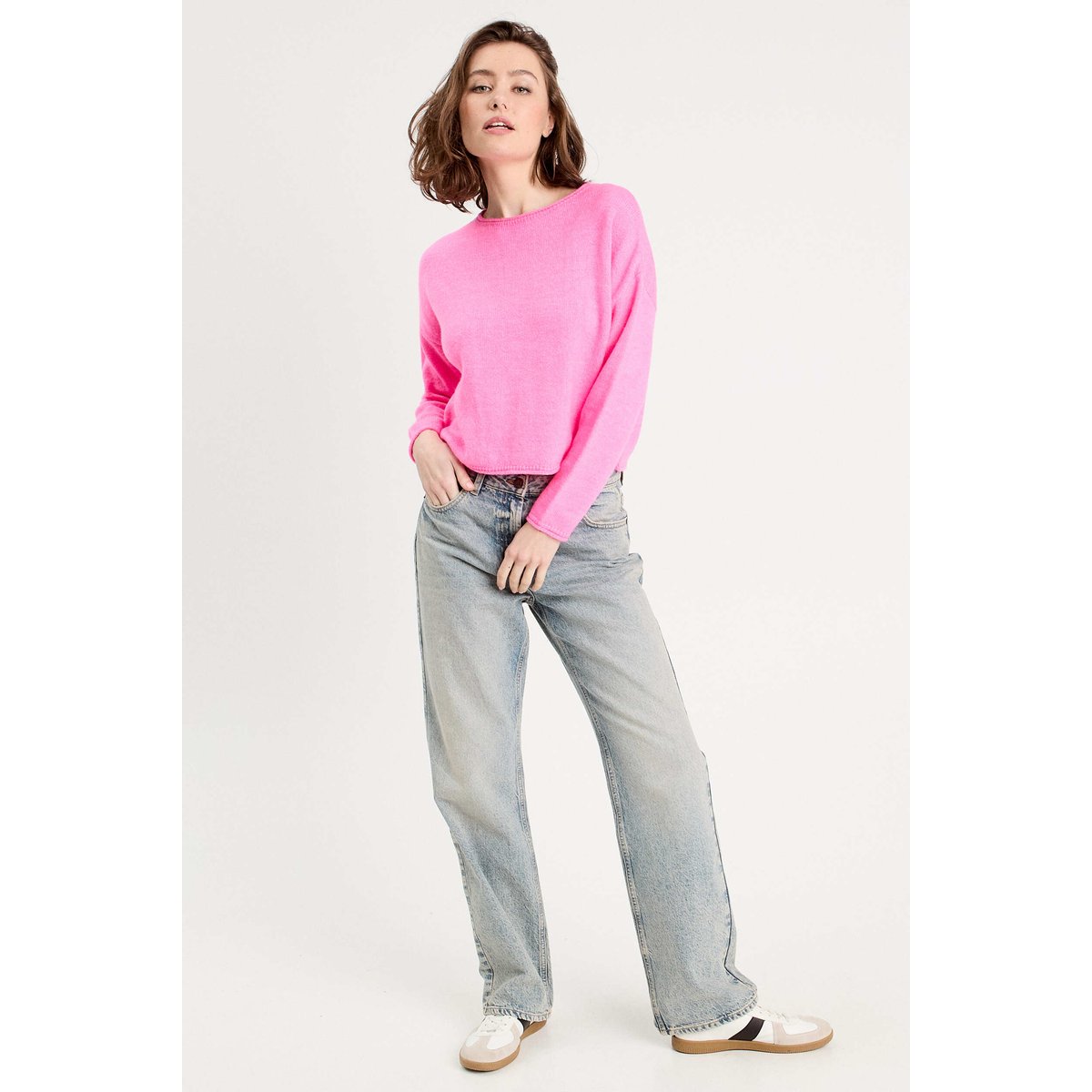 Pull manches longues rose, CACHE CACHE
