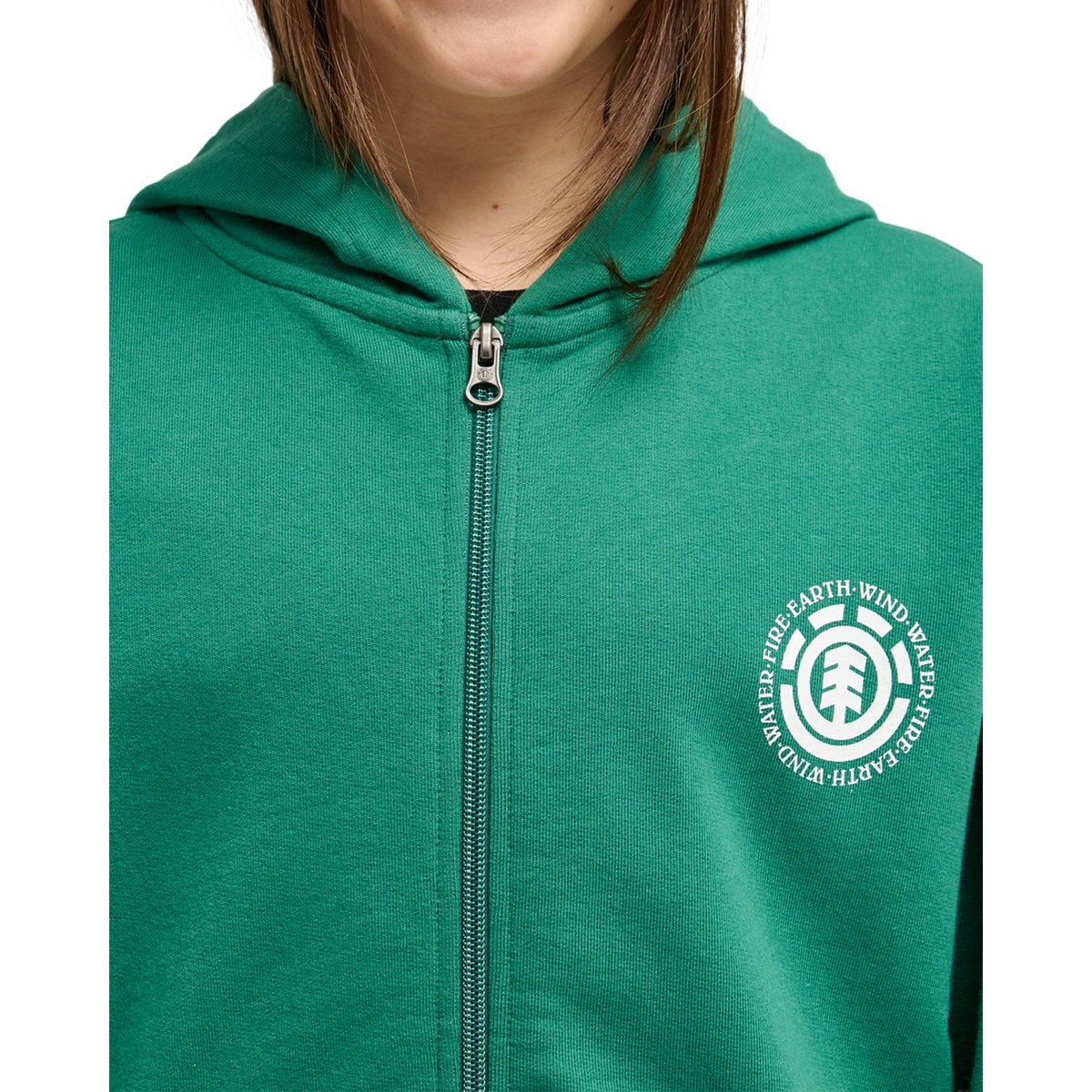 Sweat à capuche zippé SEAL BP vert fir, ELEMENT