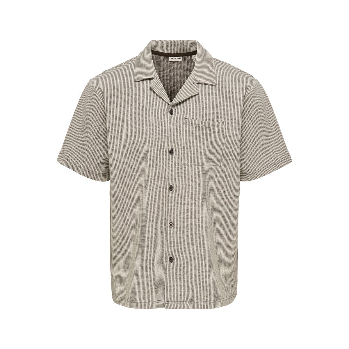 Chemise De Vacances coffee bean 1, ONLY & SONS