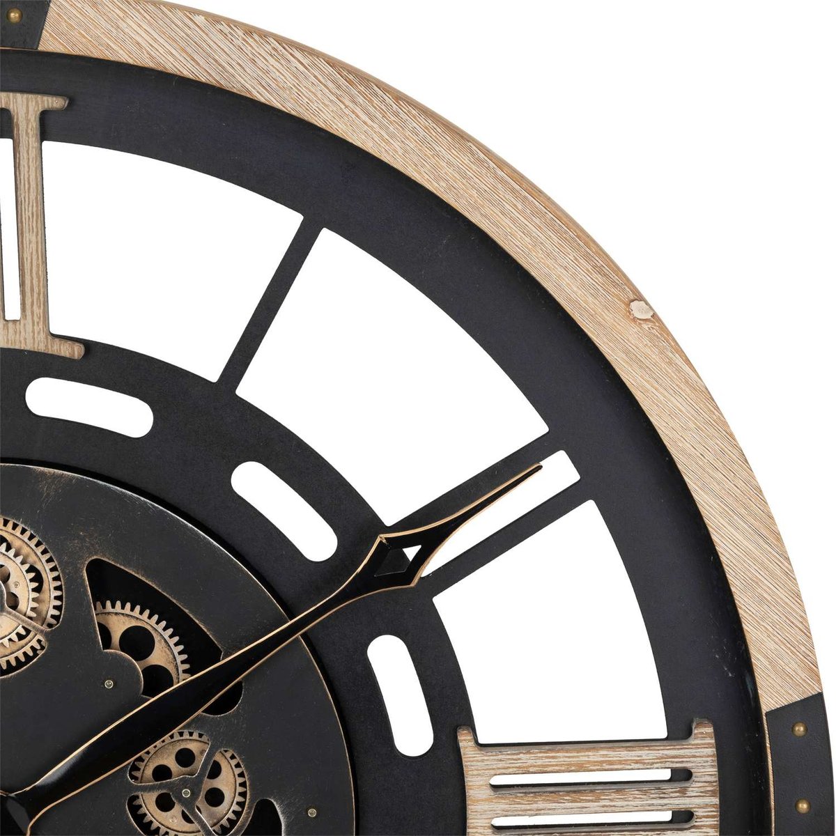 Horloge murale KENT noir, ATMOSPHERA
