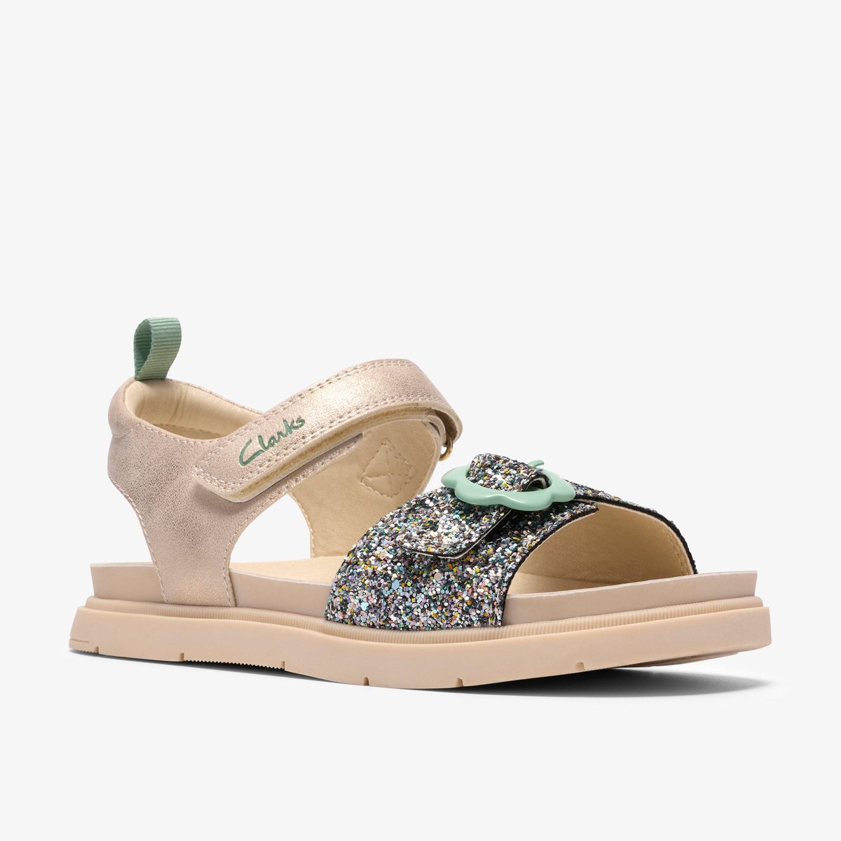 Sandales Synthétique TWIXIE FLORA K beige, CLARKS