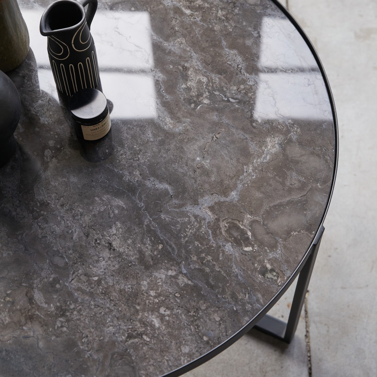 Table basse en Marbre, MILAN noir, TIKAMOON