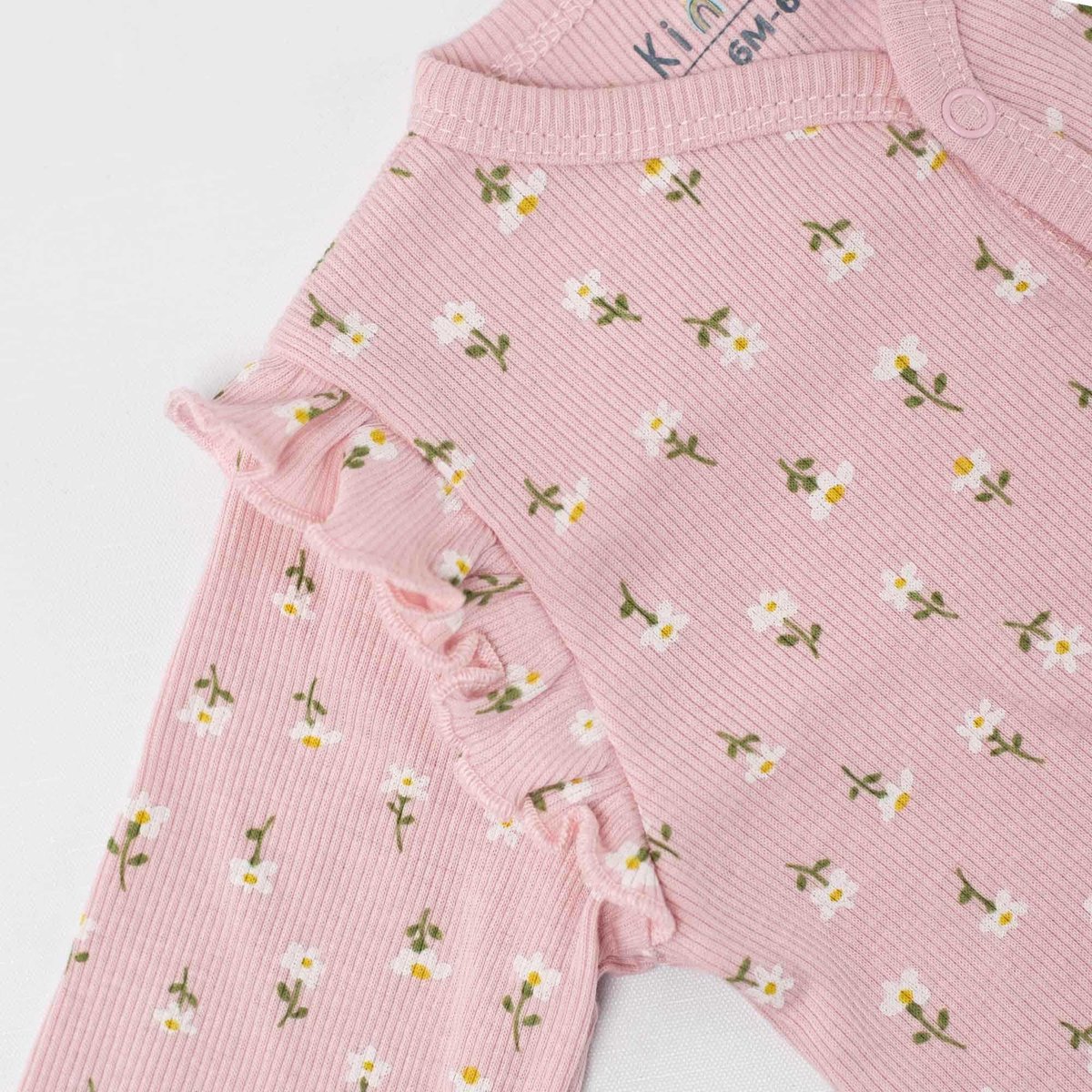 Dors bien bébé - Maille côtelé rosa, TROIS KILOS SEPT