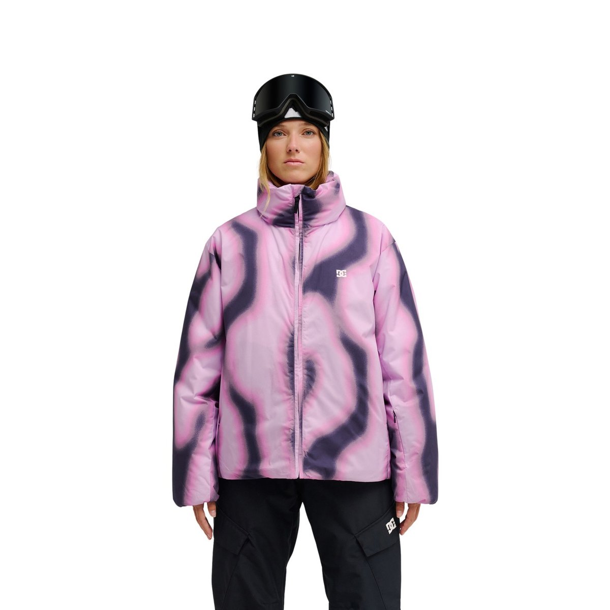 Doudoune technique courte AURA 10K. rose offscale lilac, DC SHOES