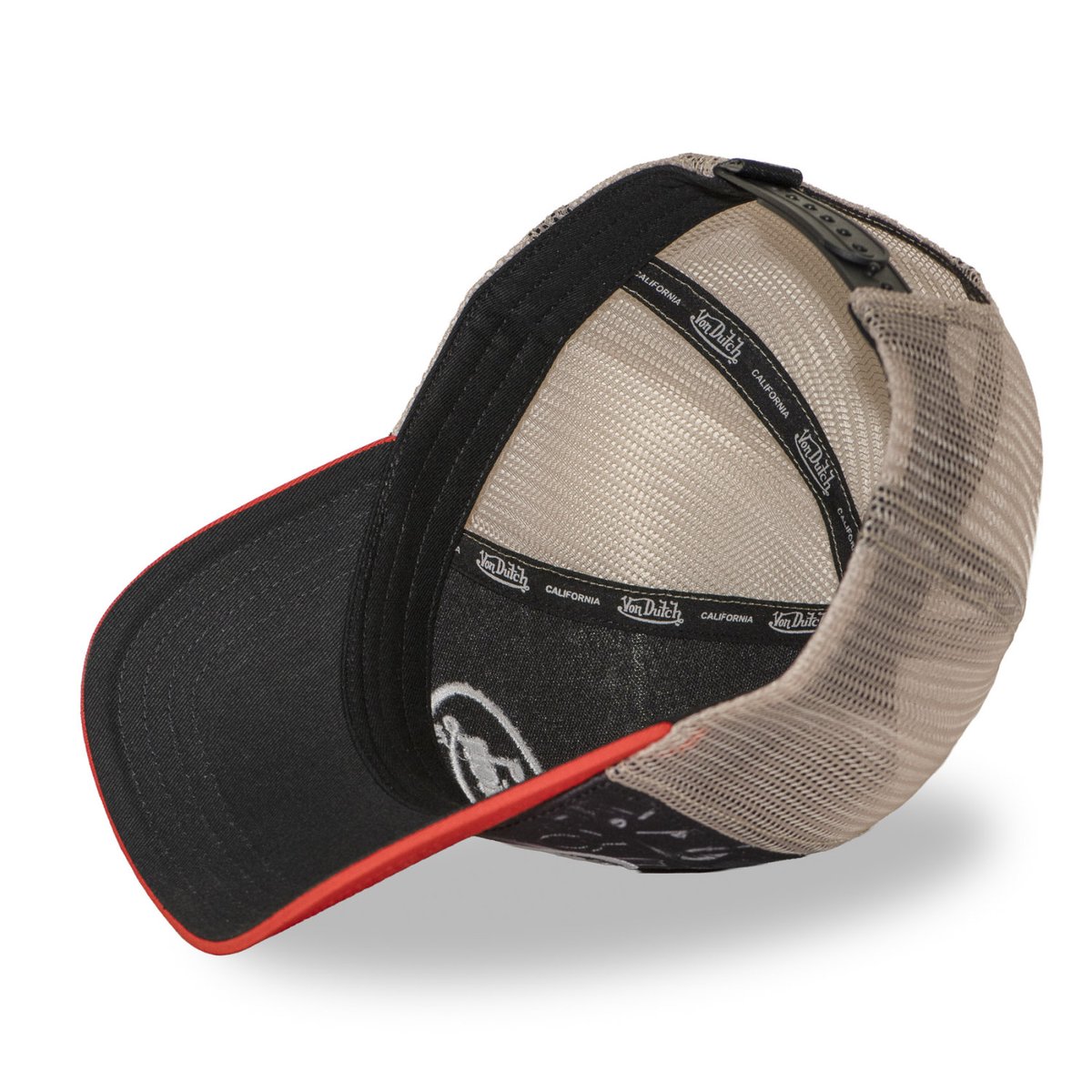Casquette trucker SUBLI orange/beige/noir/blanc/gris, VON DUTCH