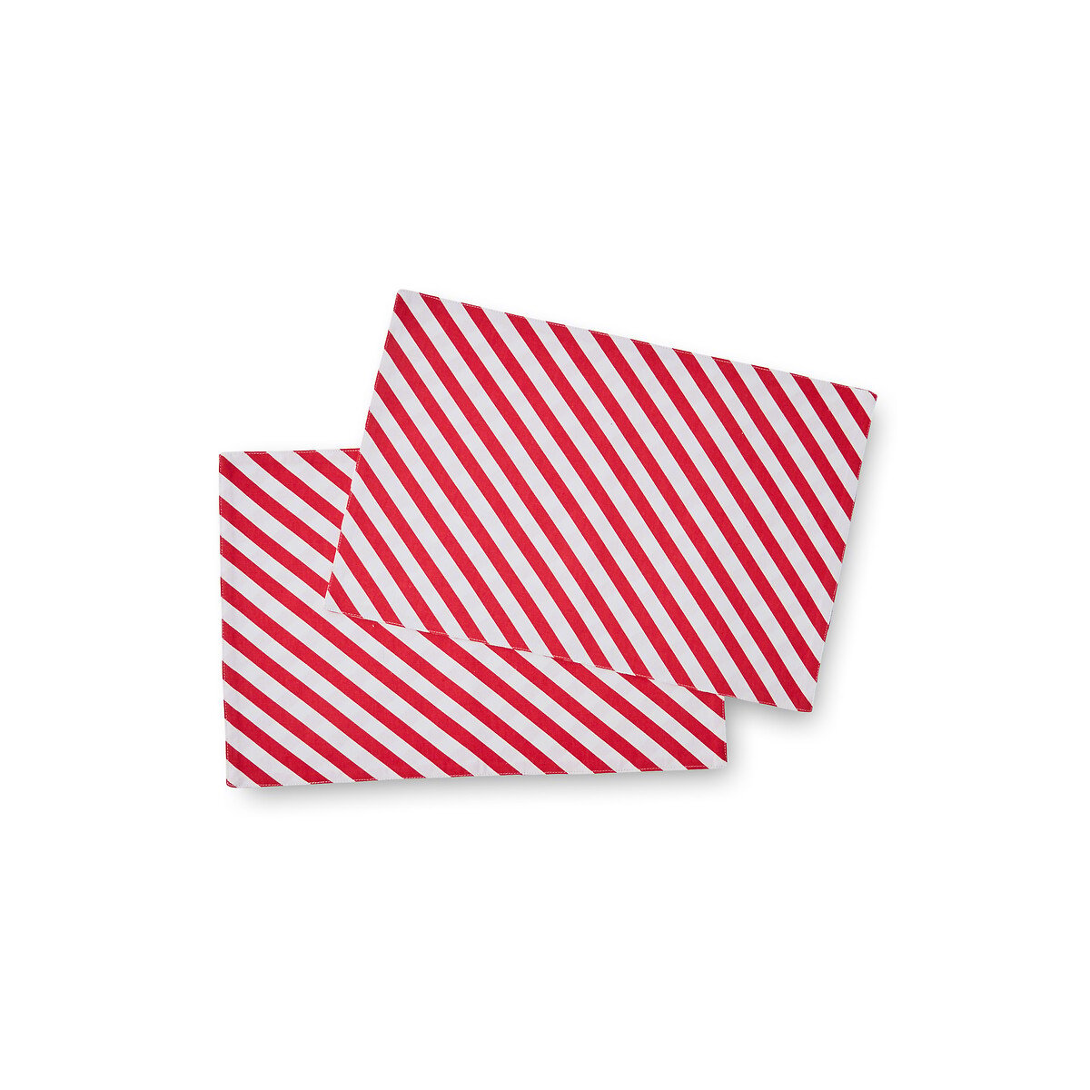 Set of 4 Christmas Candy Cane Placemats red, CATHERINE LANSFIELD