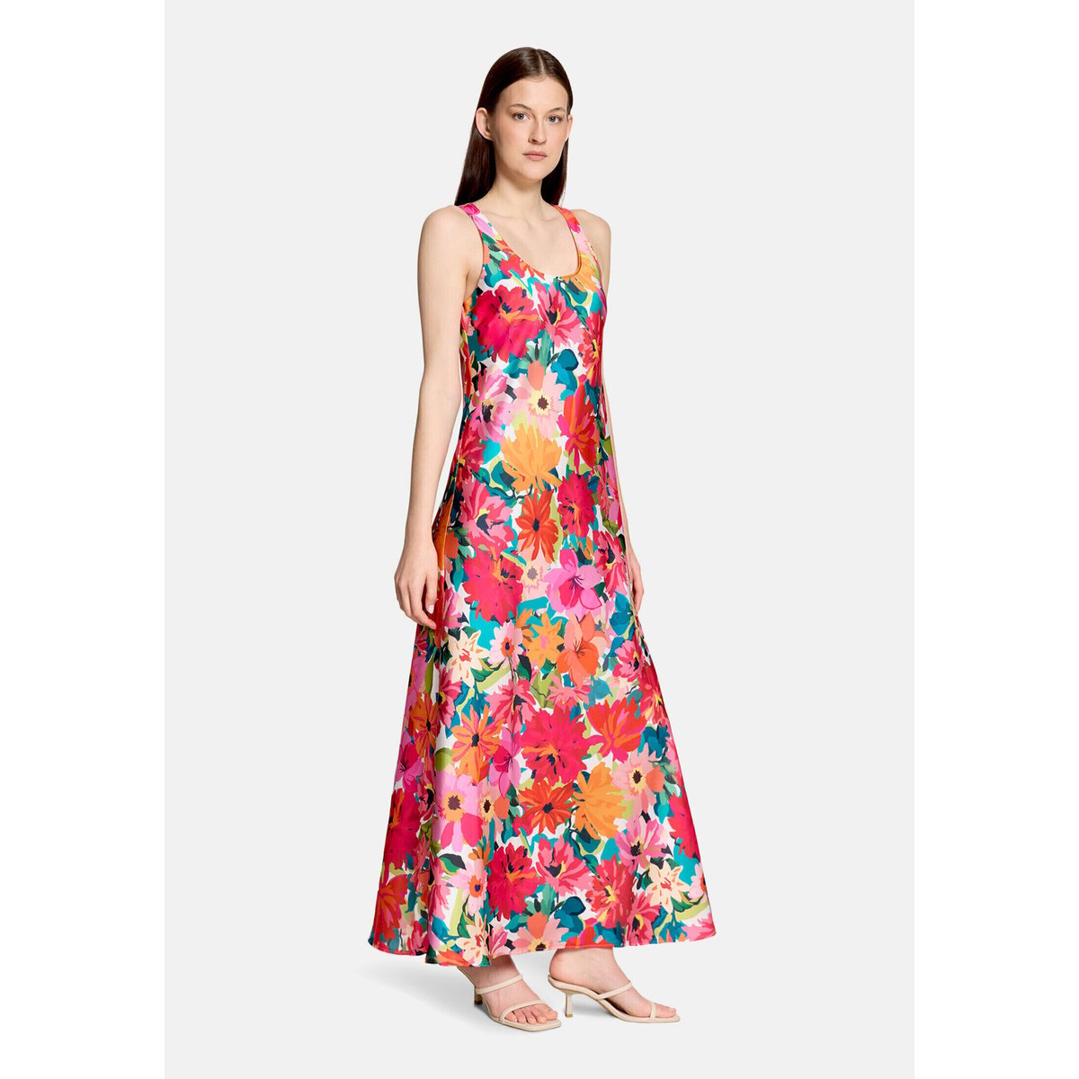 Robe à fleurs à imprimé yellow/pink, VERA MONT