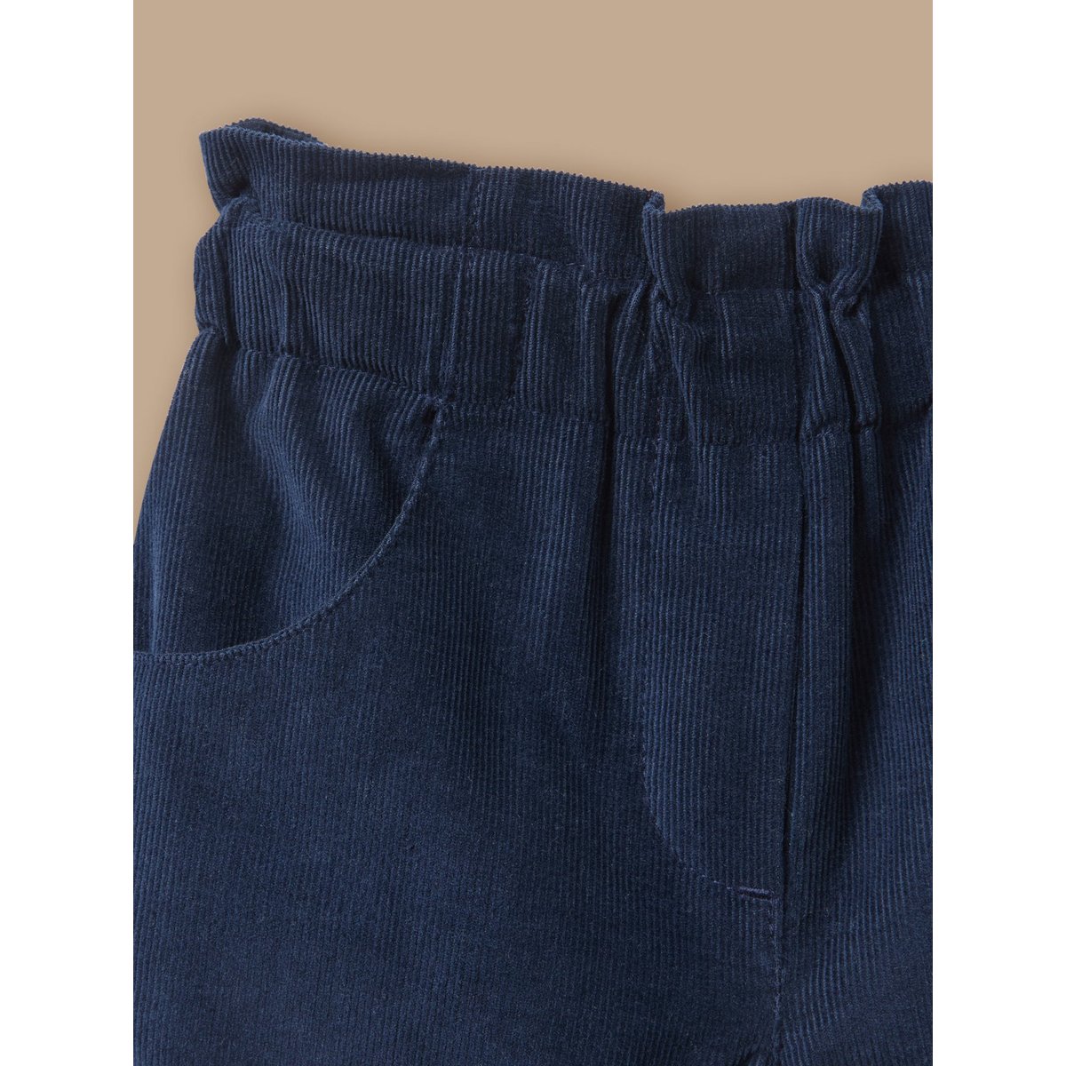 Short en velours marine, CYRILLUS