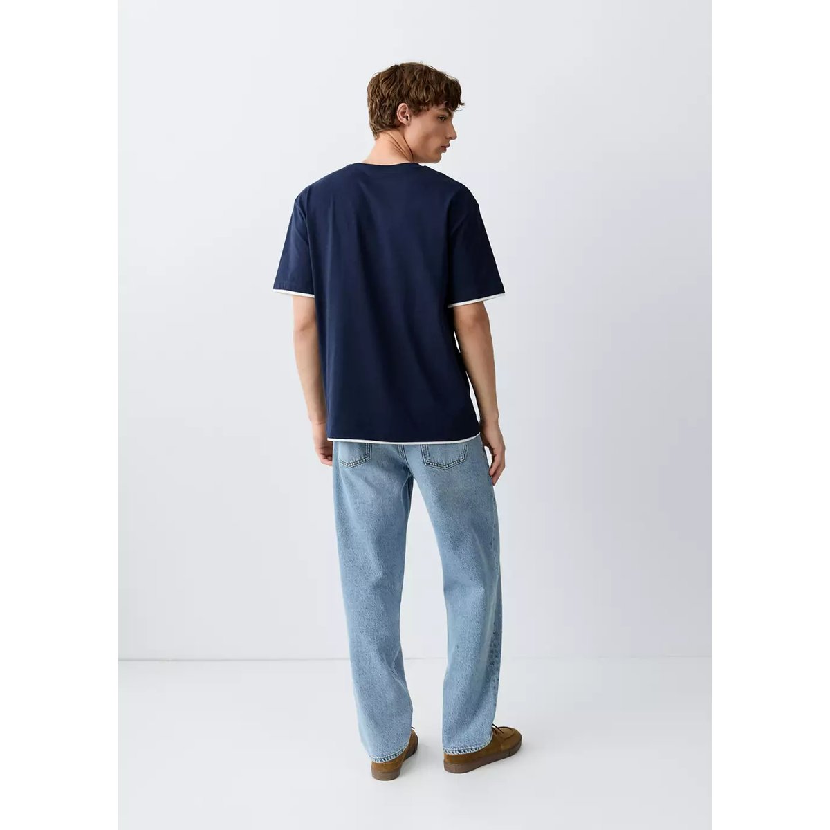 Jean relaxed-fit bleu moyen, MANGO TEEN
