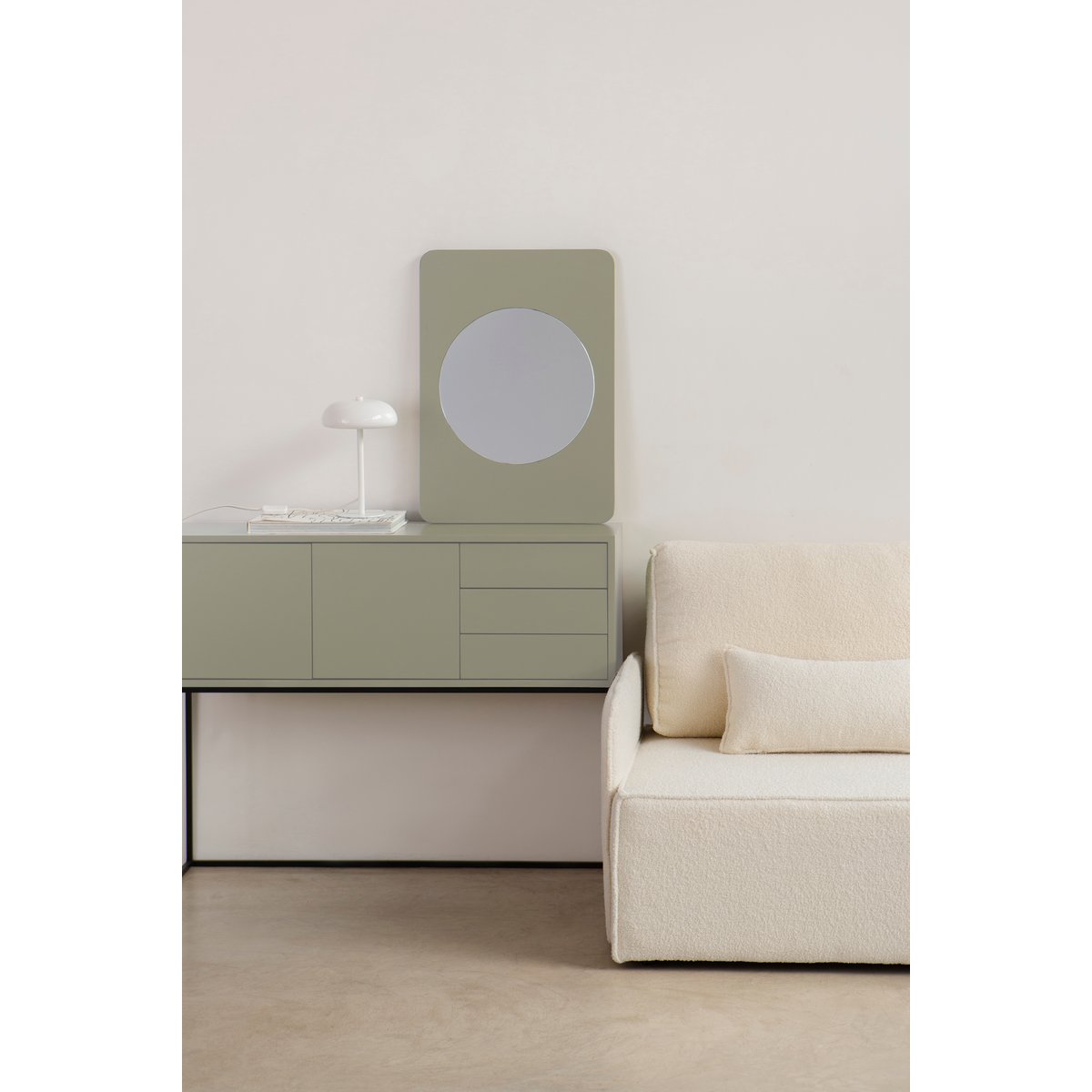 Miroir rectangulaire MILOS taupe, REALLY NICE THINGS