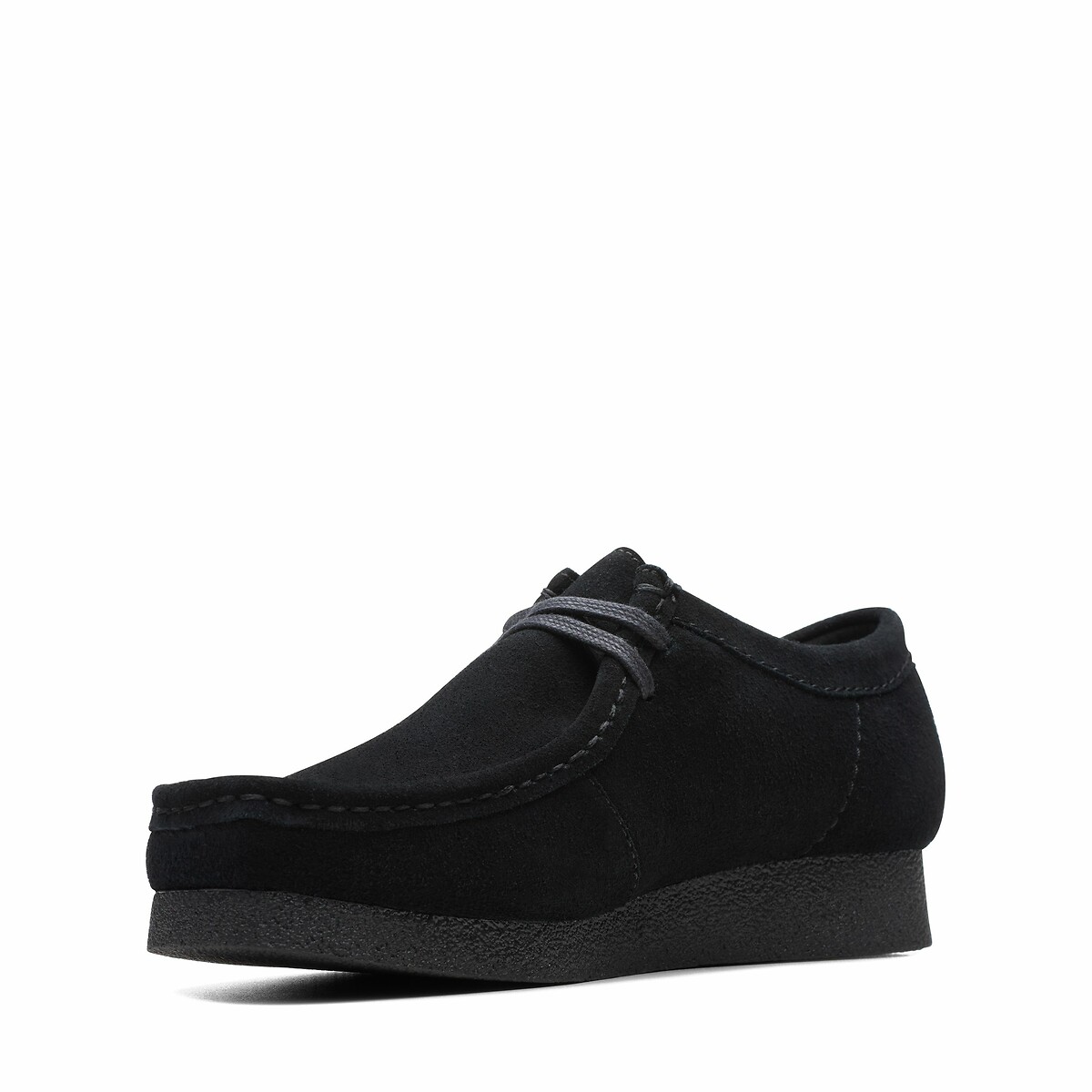 Derby Wallabee in pelle scamosciata nero , CLARKS