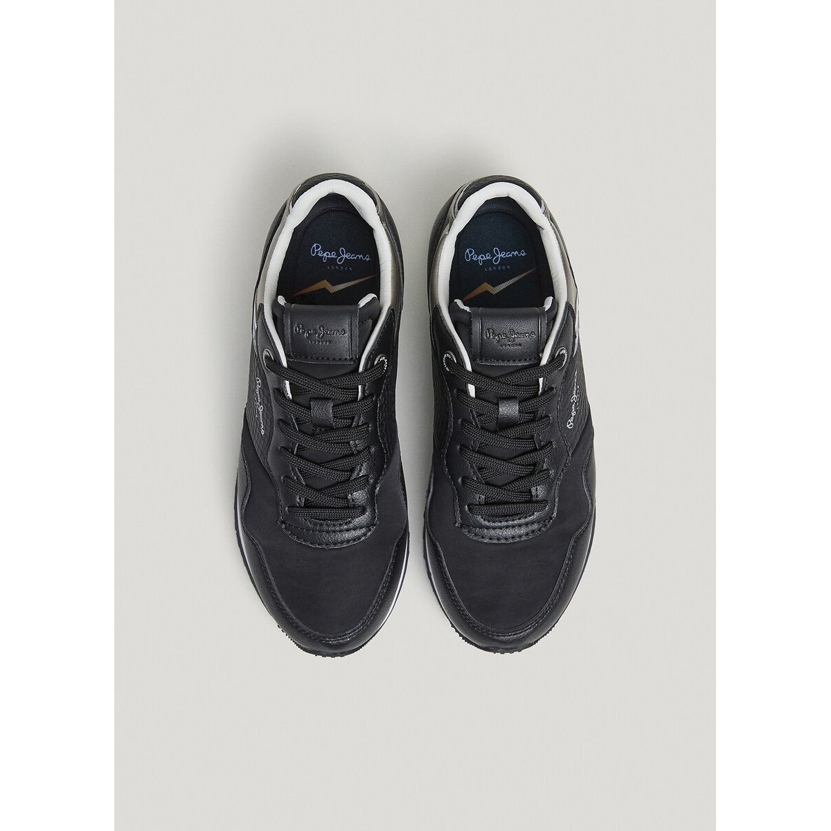 Baskets basses London Snake W noir, PEPE JEANS
