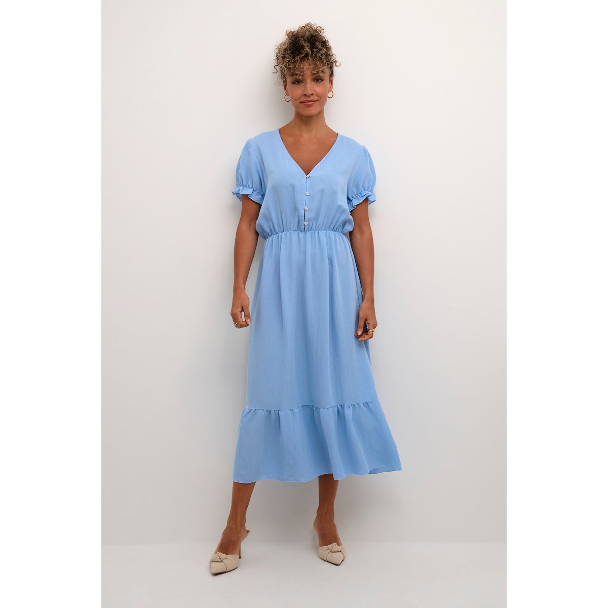 Robe bleu light blue solid, CREAM