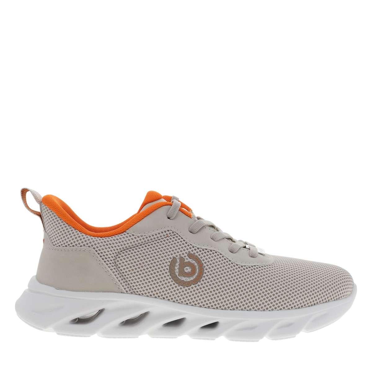 Baskets 343-AVK07 talon plat beige, BUGATTI