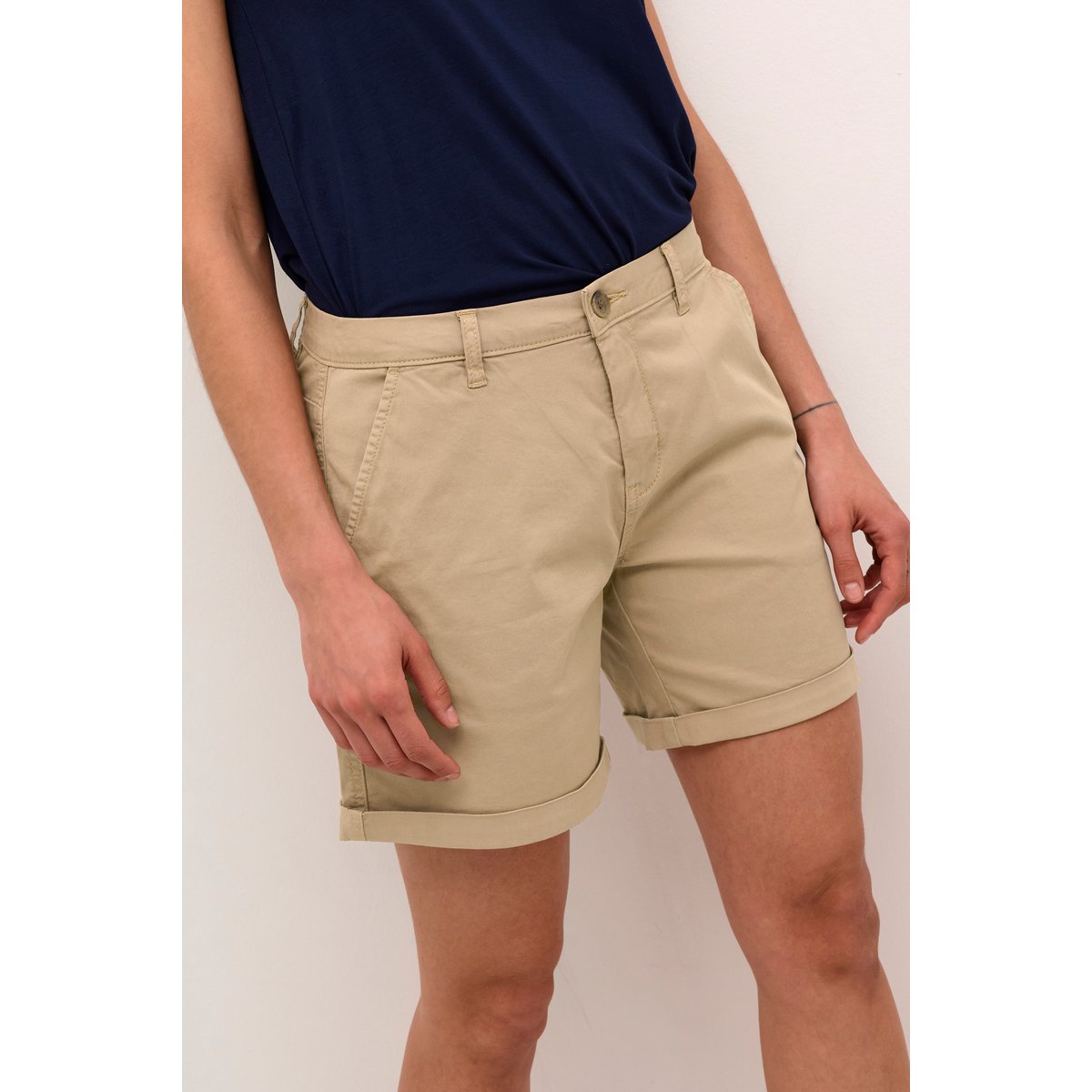 Shorts casual beige dune, CULTURE